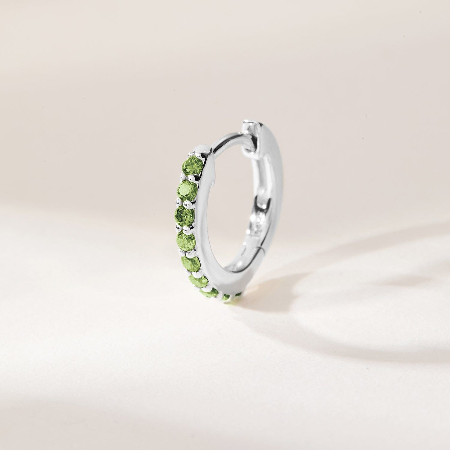 Birthstone Huggie Earrings