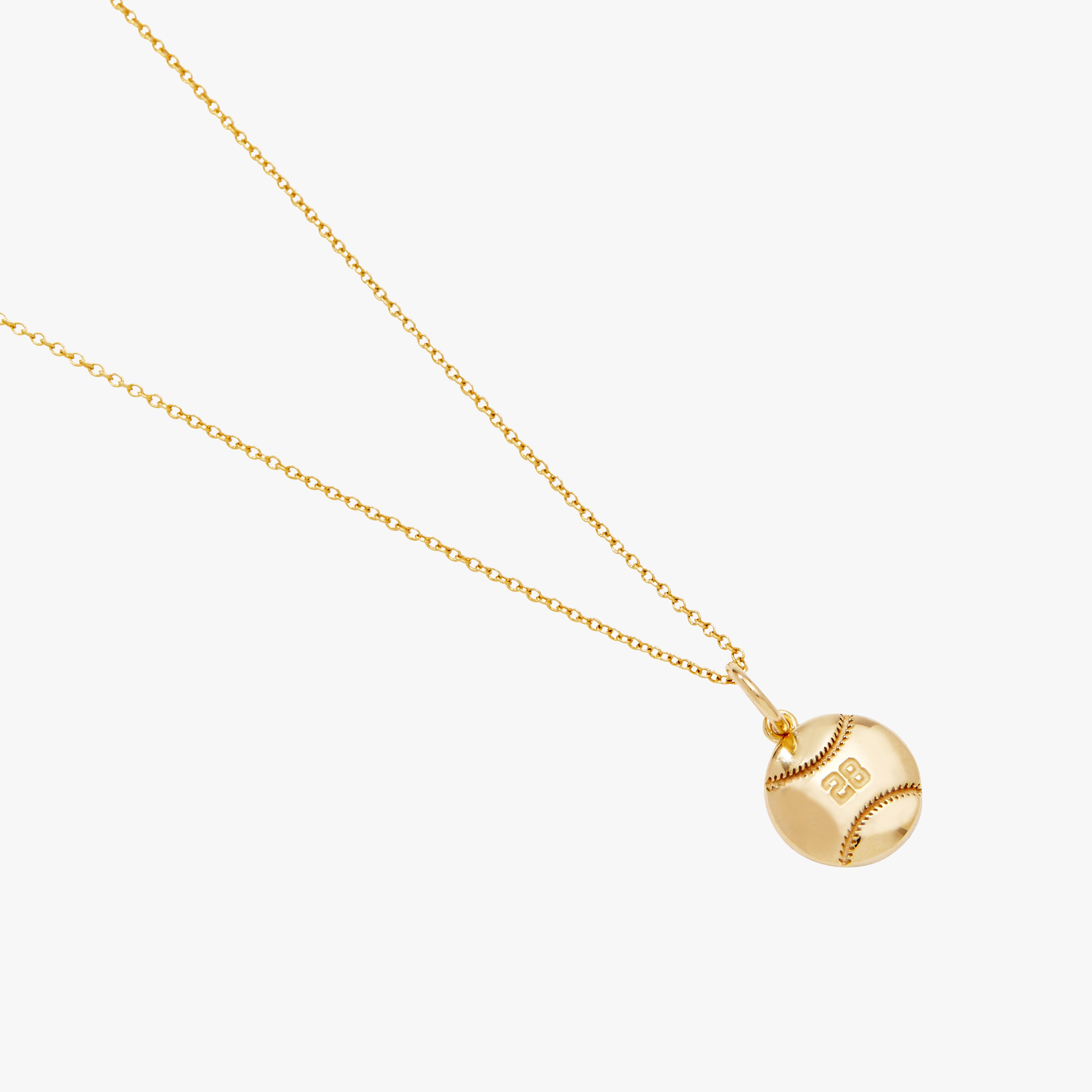 Baseball Charm Necklace