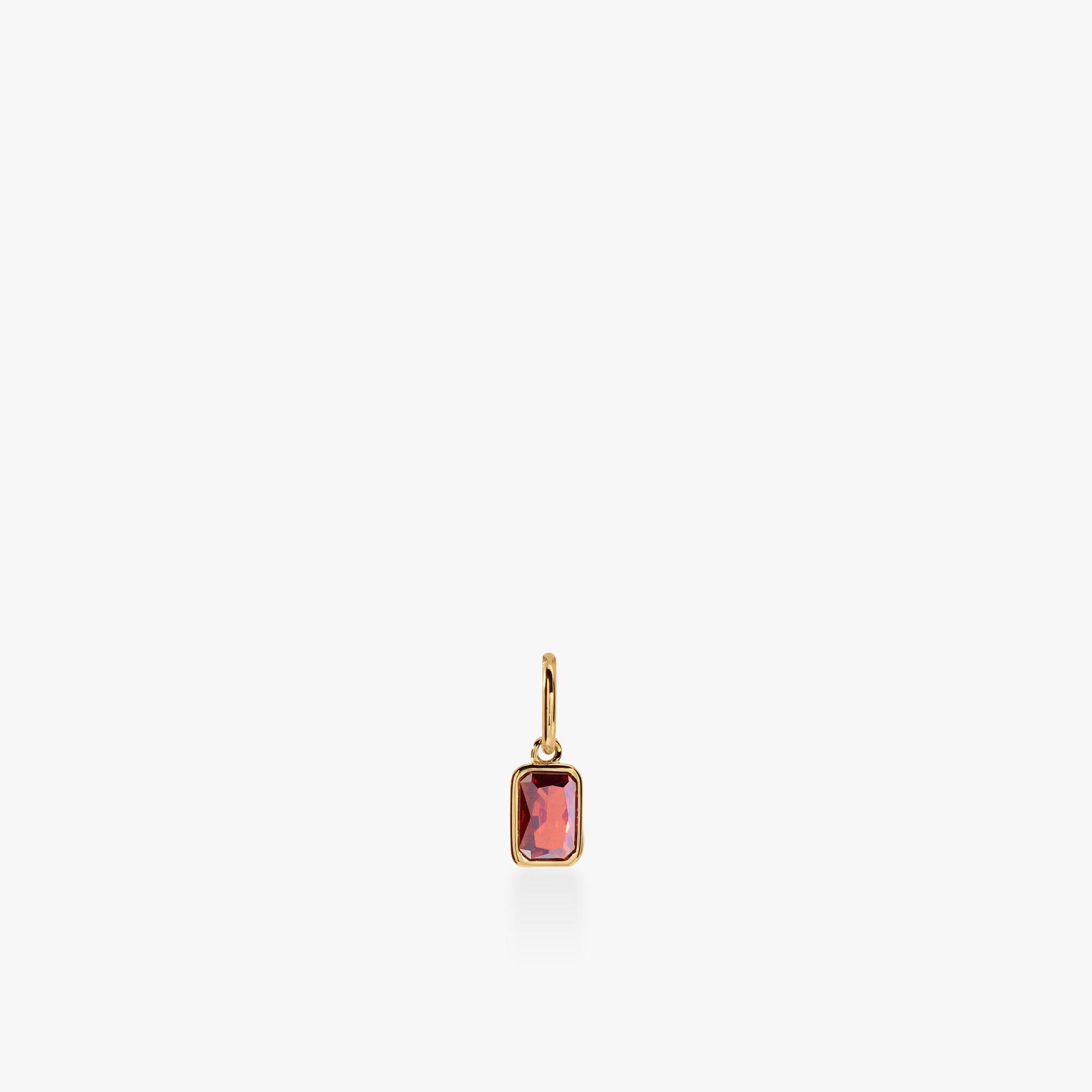 Baguette Birthstone Charm