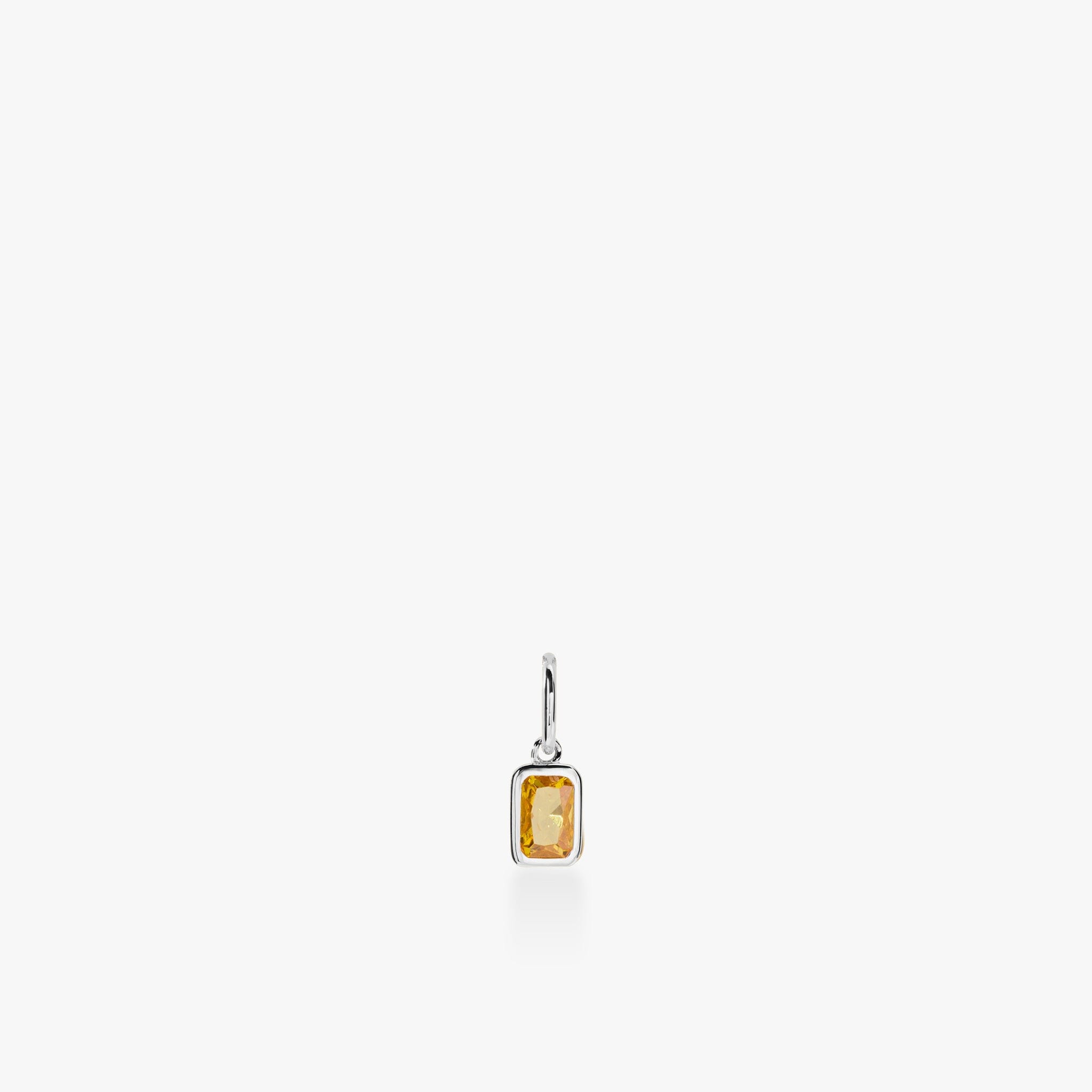 Baguette Birthstone Charm