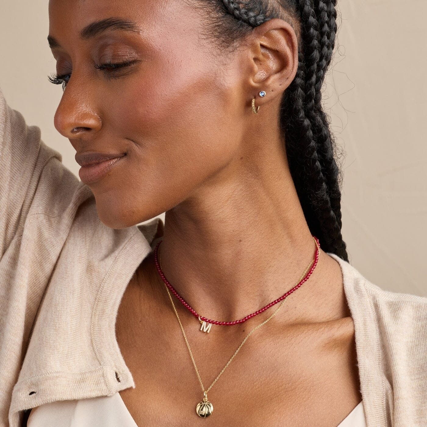 Basketball Charm Necklace
