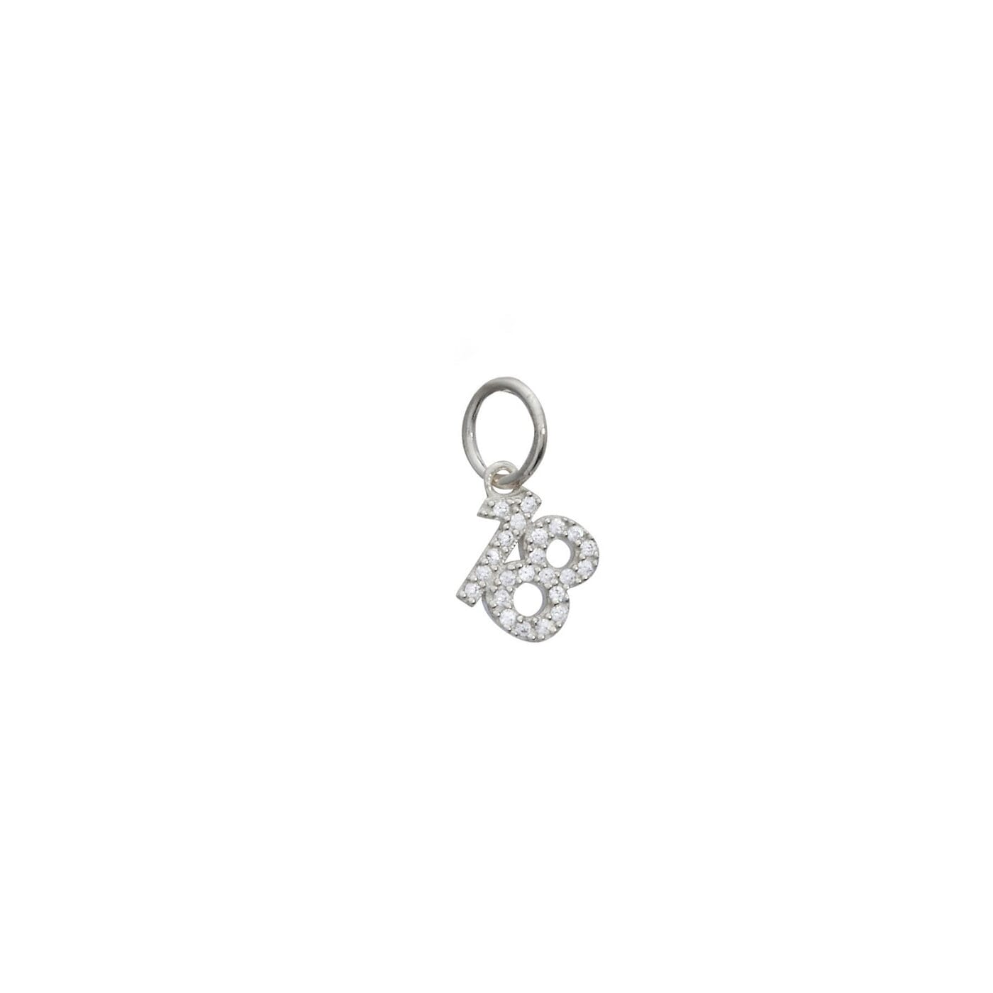 Laxachusetts Circle Tag and Pave Number Necklace