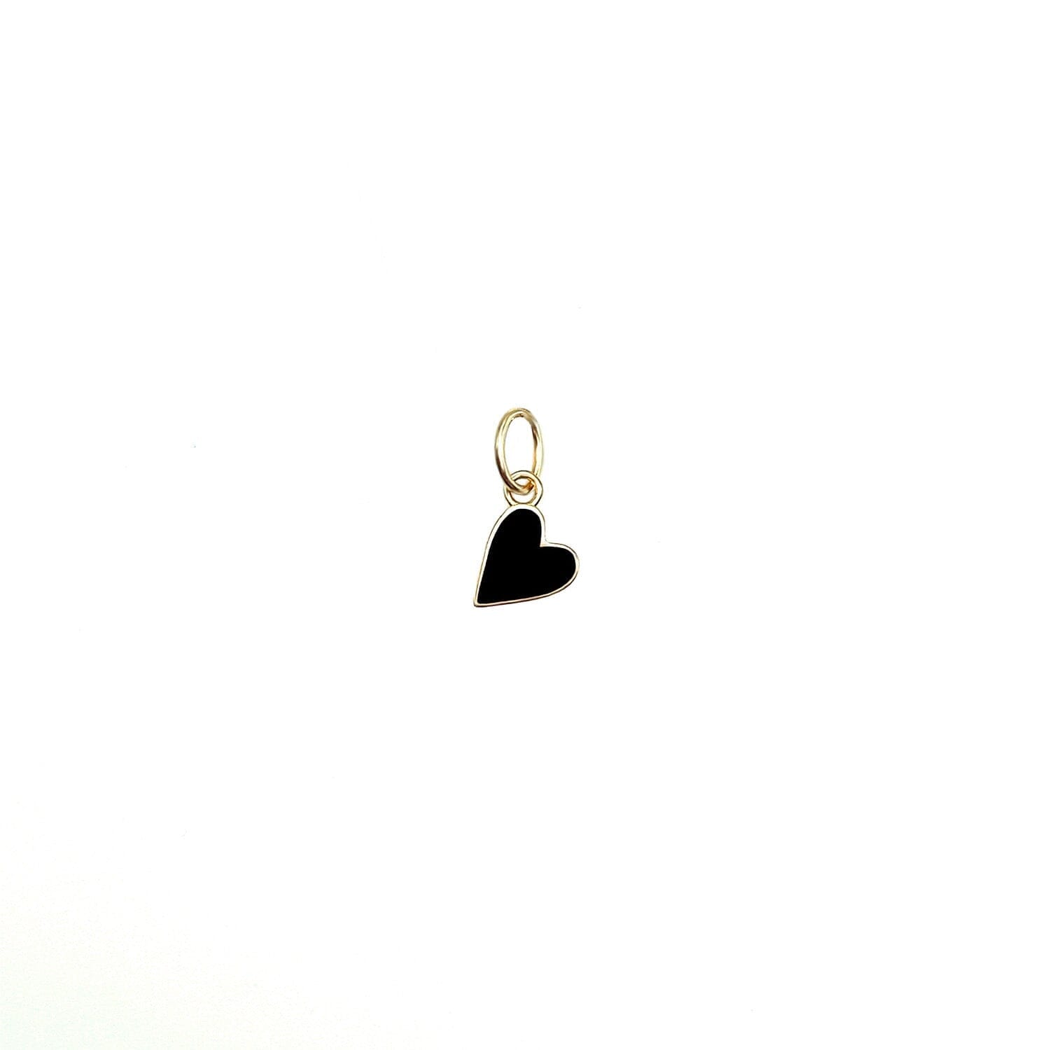 Solid Enamel Heart Charm