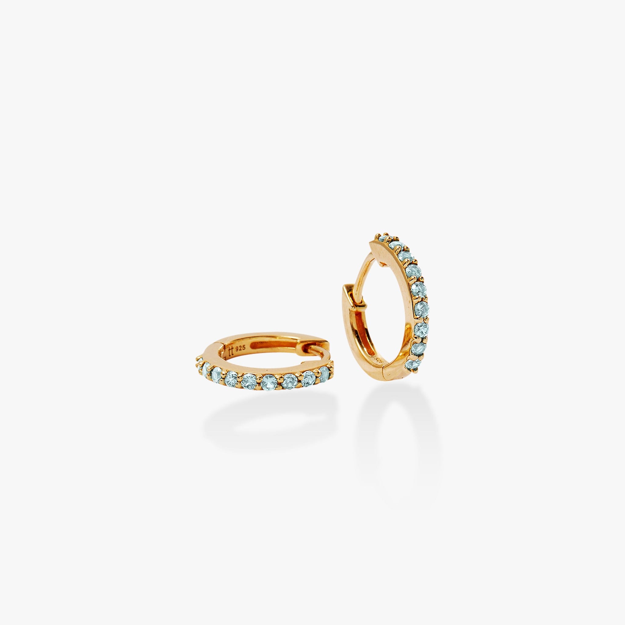 Birthstone Huggie Earrings