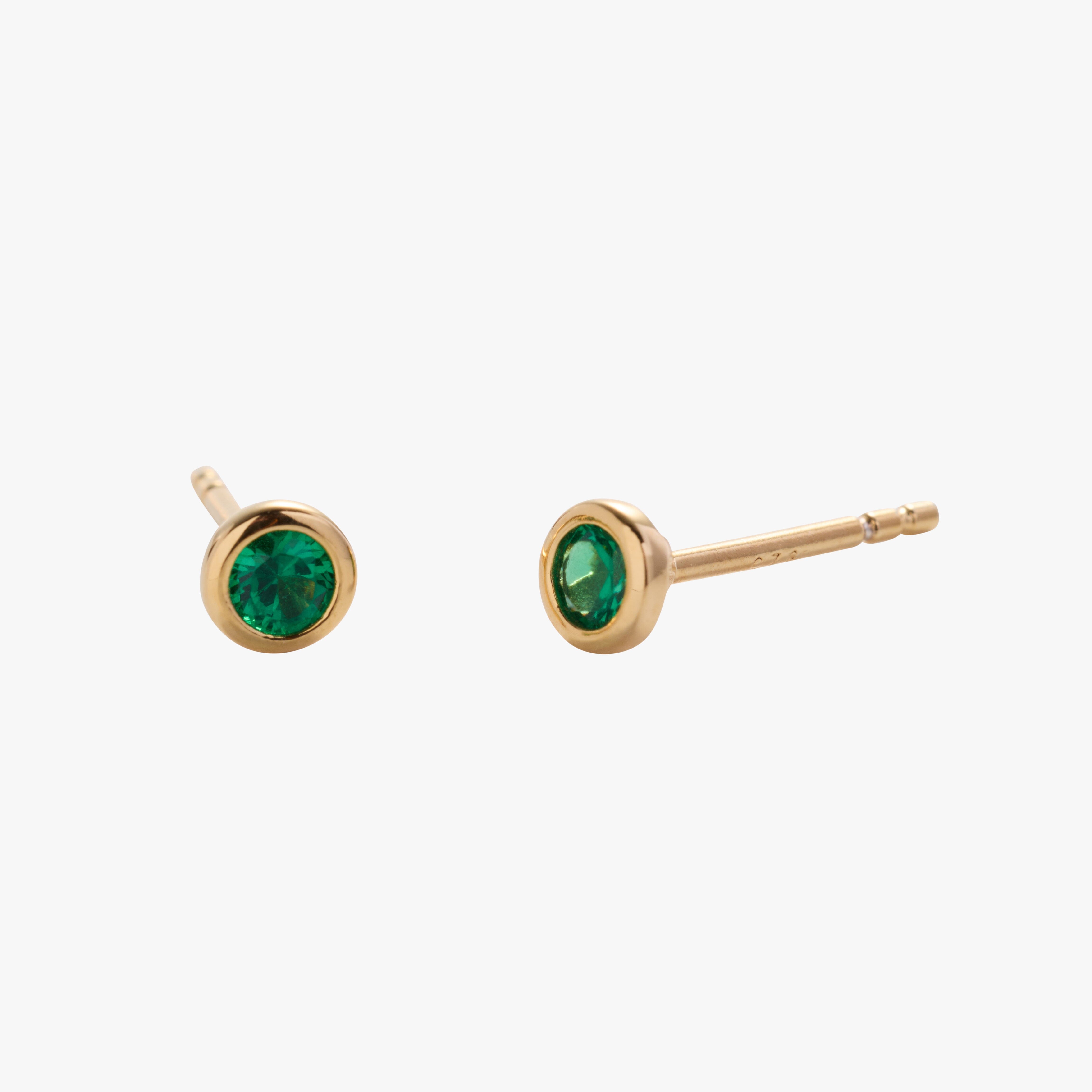 Birthstone Stud Earrings