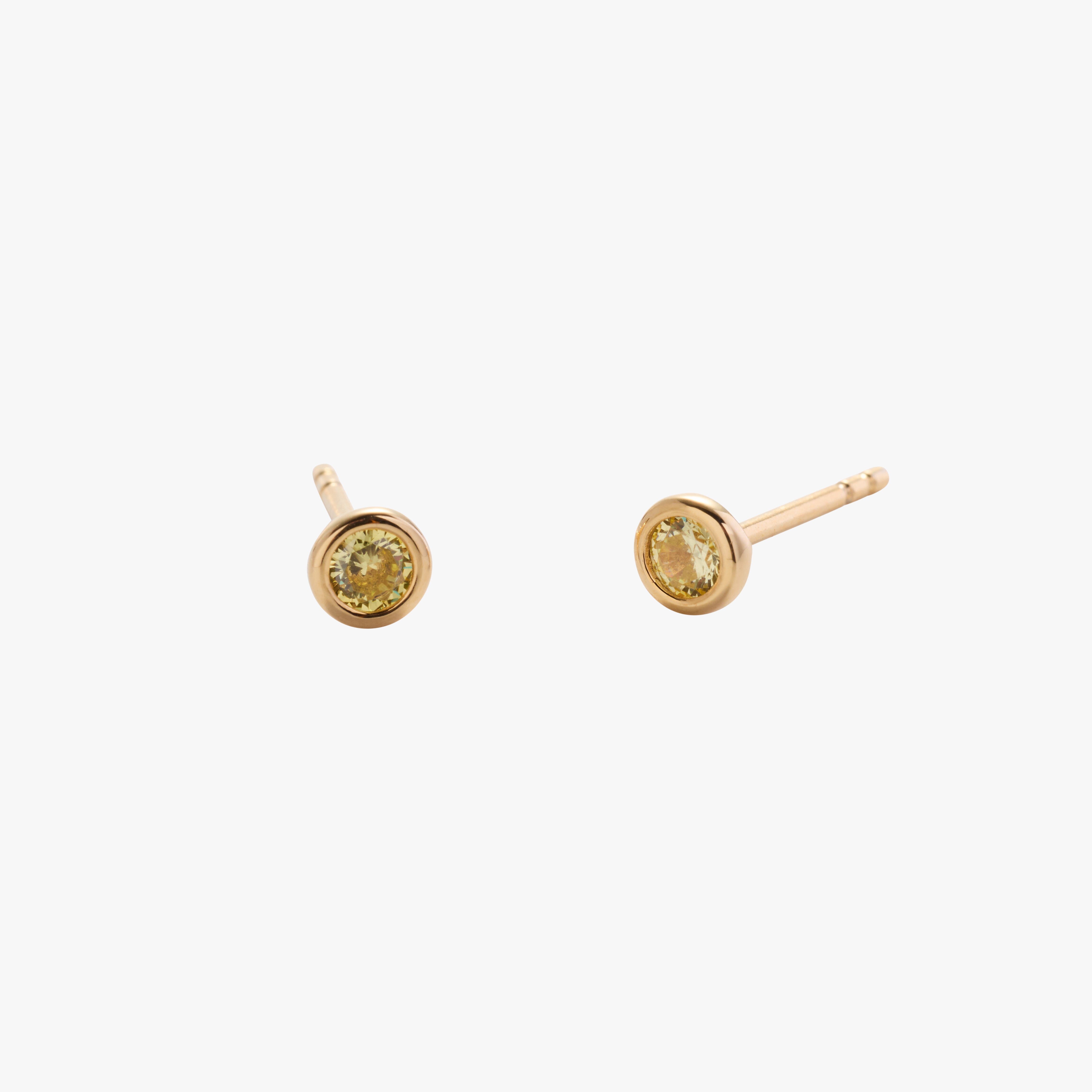 Birthstone Stud Earrings