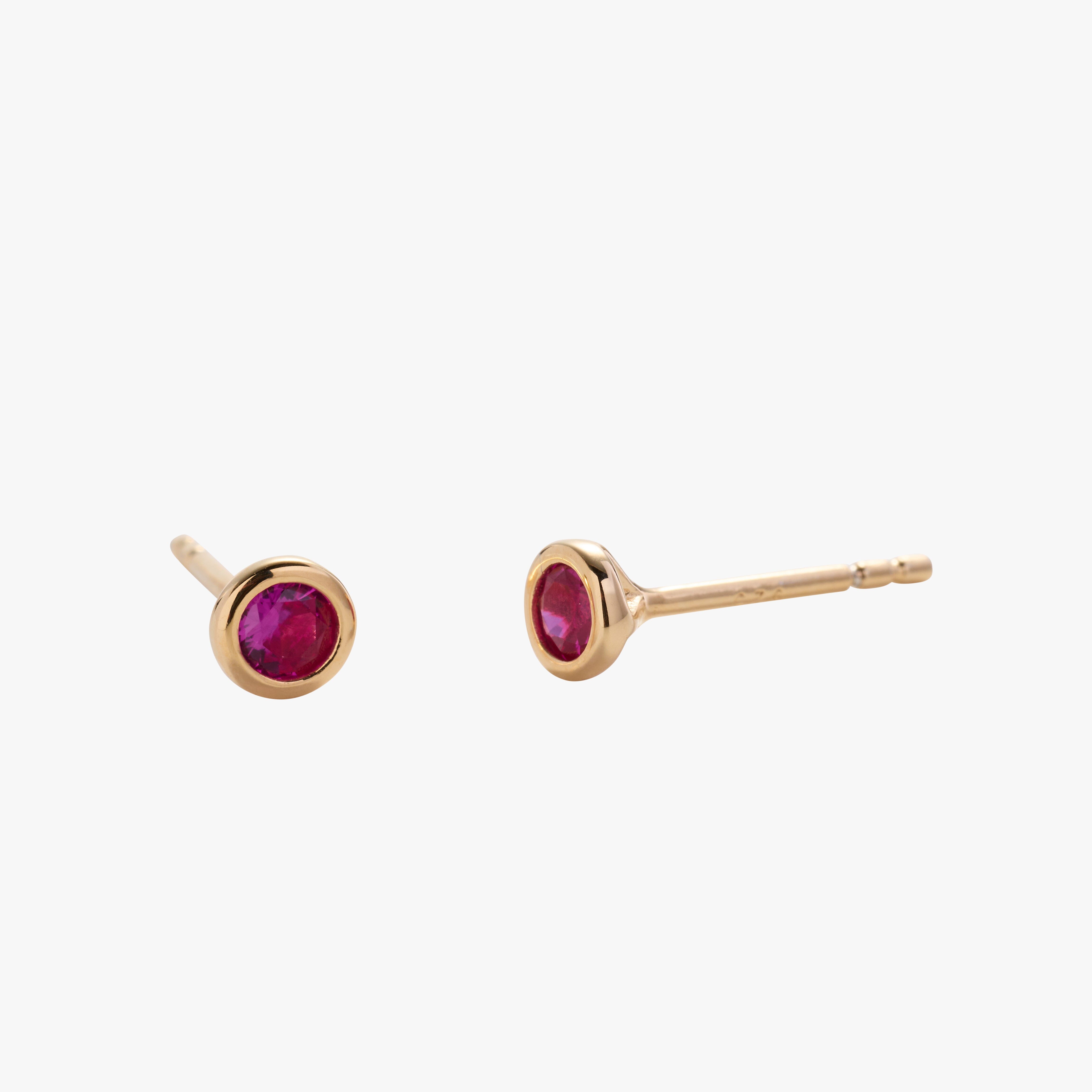 Birthstone Stud Earrings