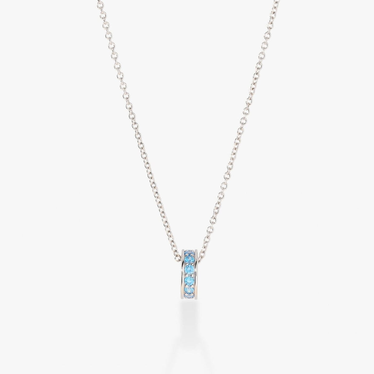 Birthstone Sliding Ring Necklace