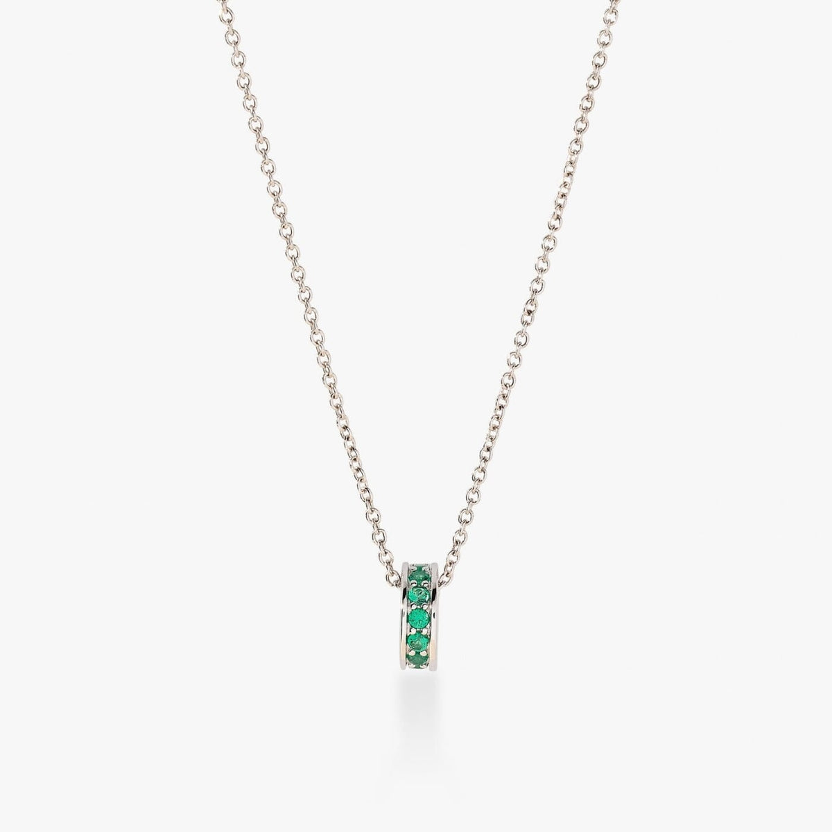 Birthstone Sliding Ring Necklace