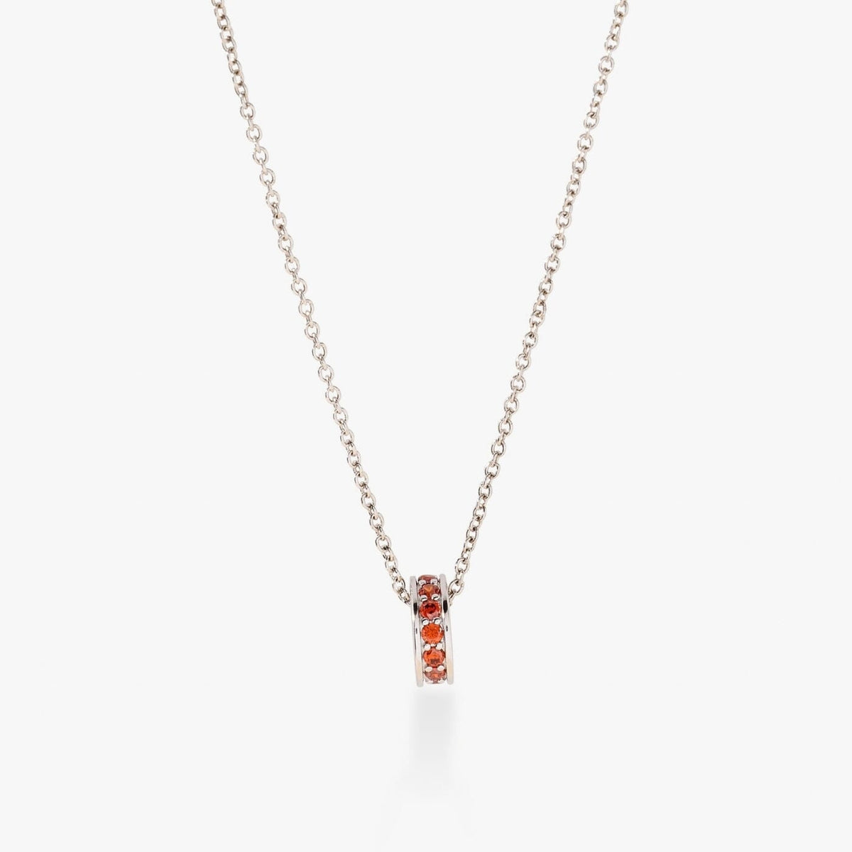 Birthstone Sliding Ring Necklace