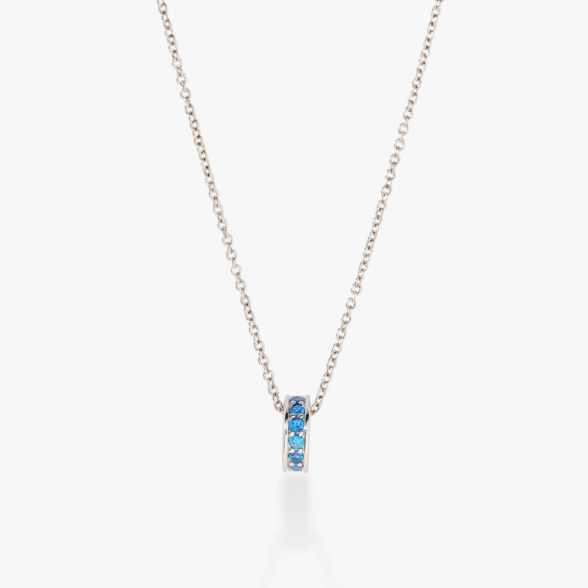 Birthstone Sliding Ring Necklace