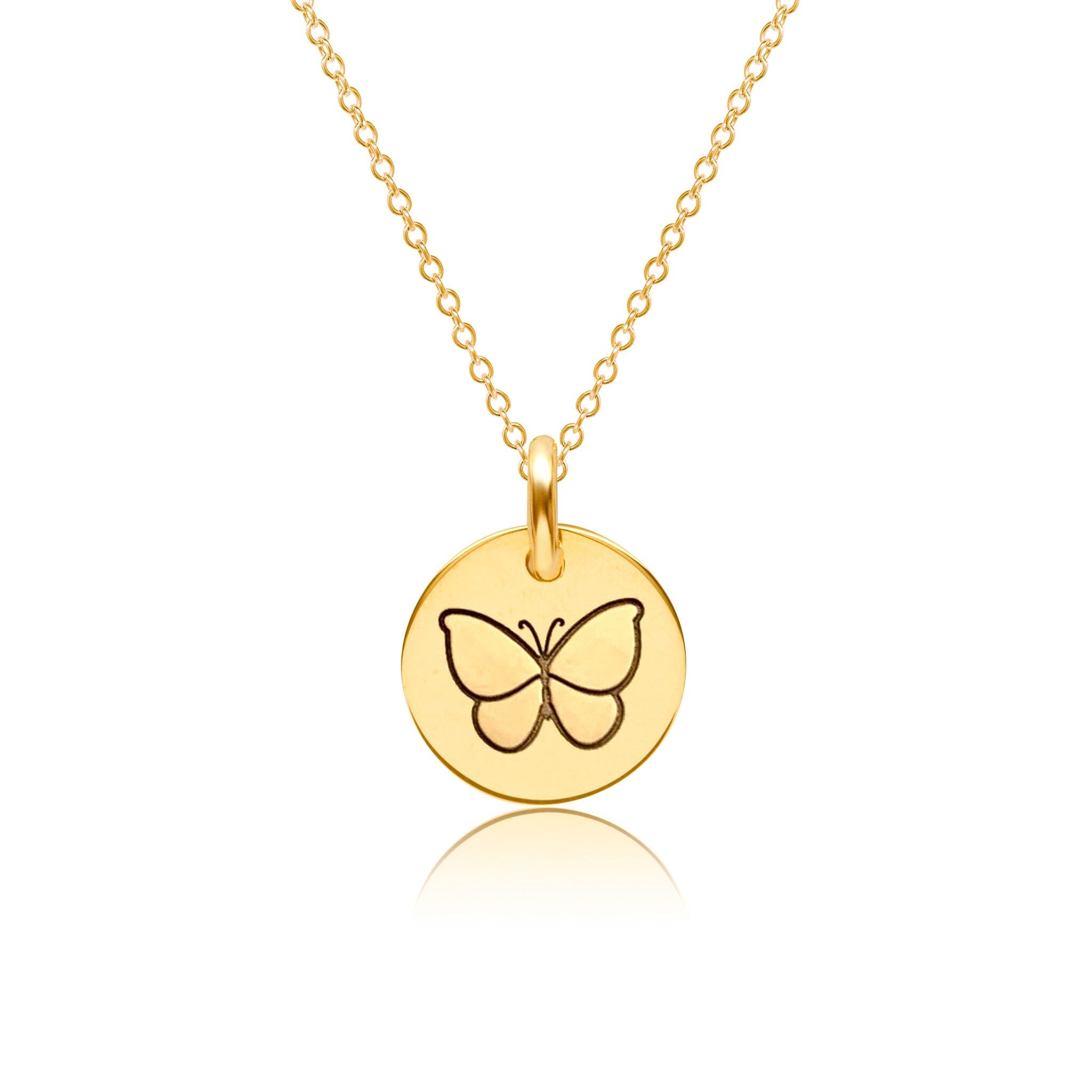 Butterfly Circle Necklace