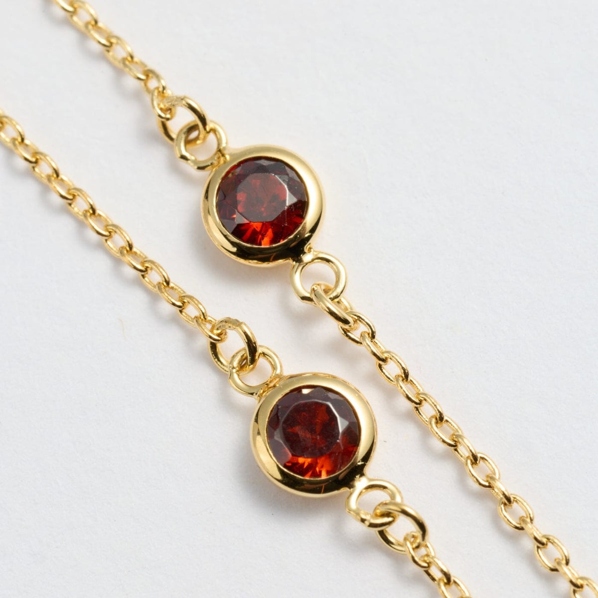 Bezel Birthstone Bracelet