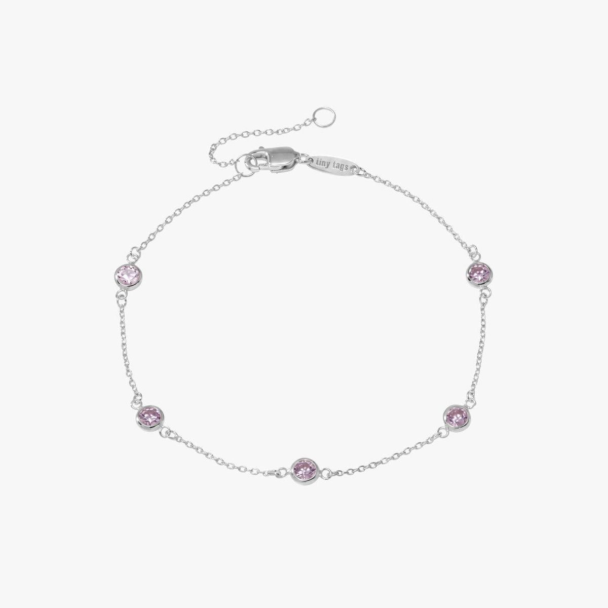 Bezel Birthstone Bracelet