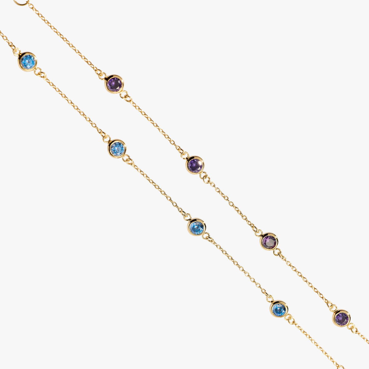 Bezel Birthstone Necklace