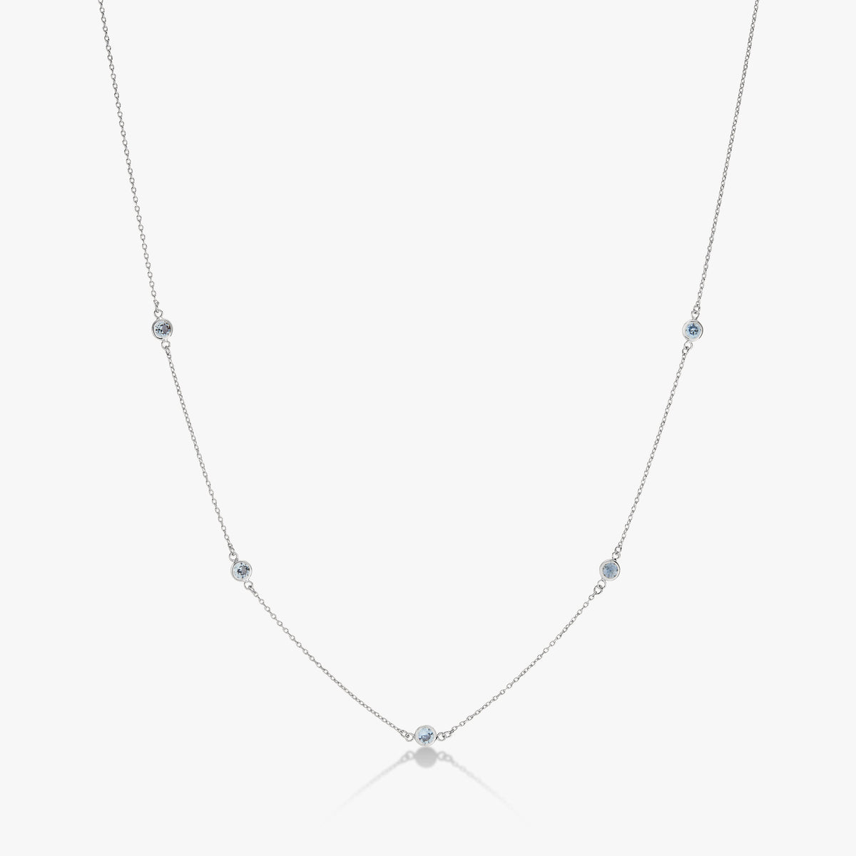 Bezel Birthstone Necklace