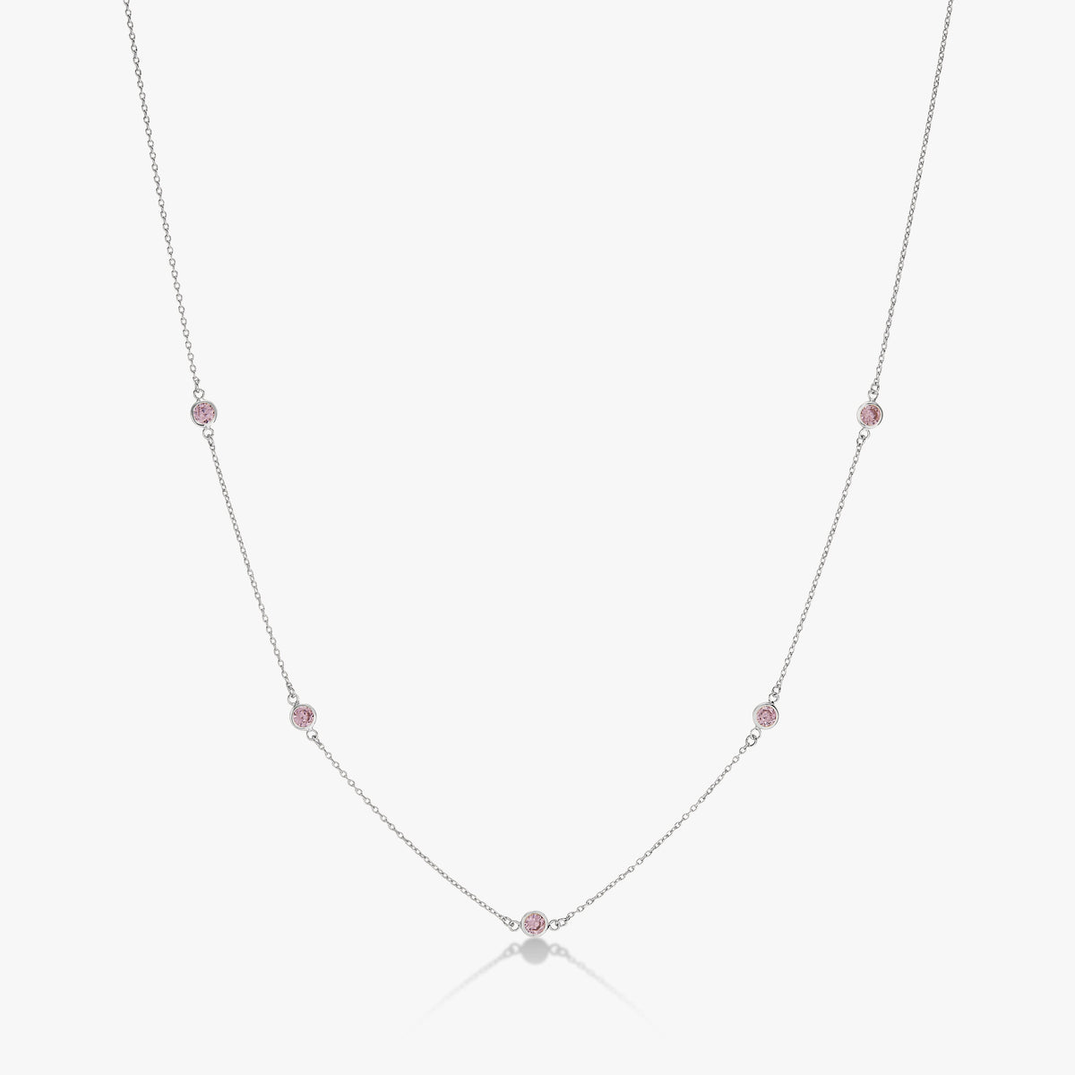 Bezel Birthstone Necklace
