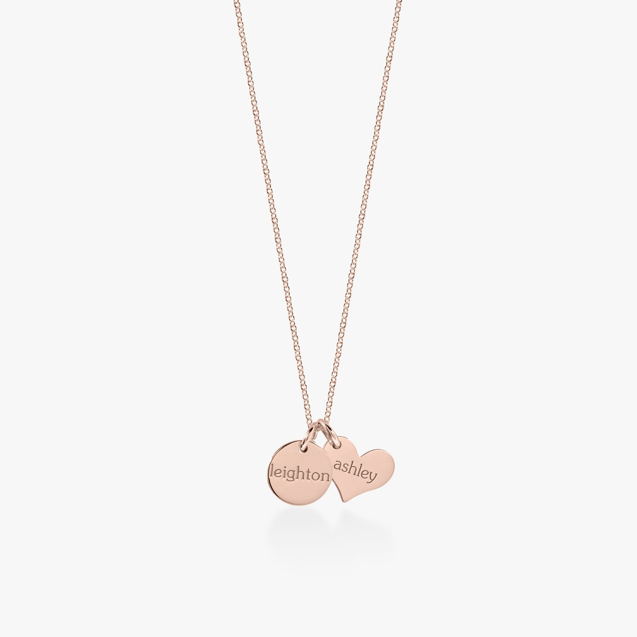 Circle & Heart Necklace