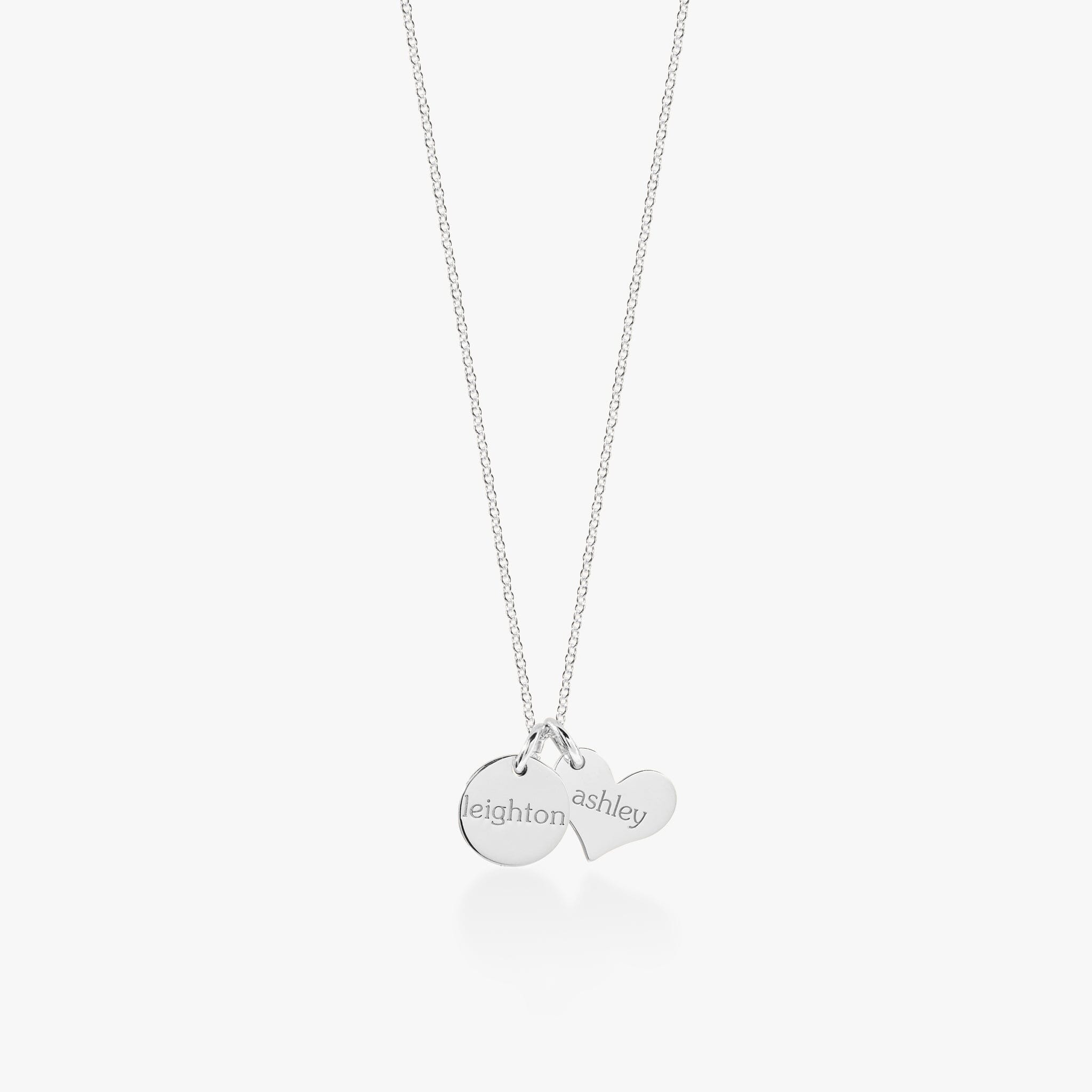 Circle & Heart Necklace