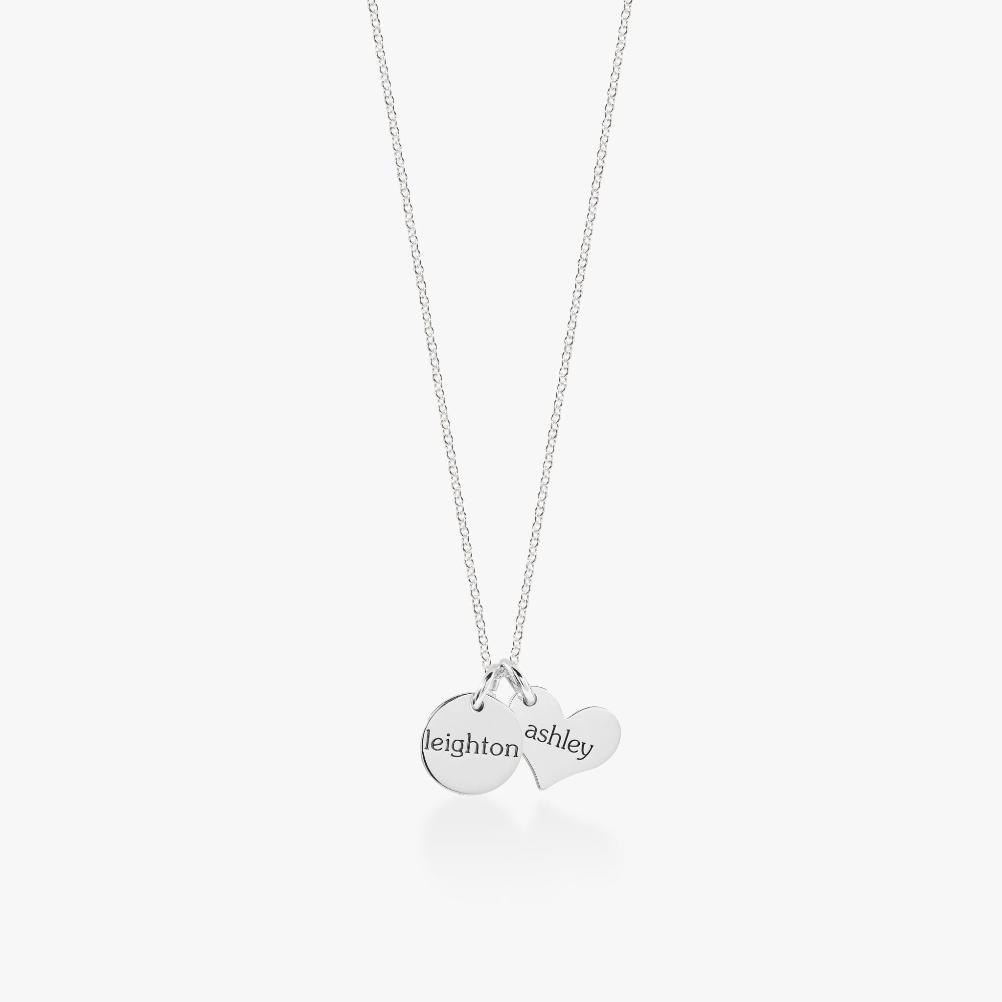 Circle & Heart Necklace