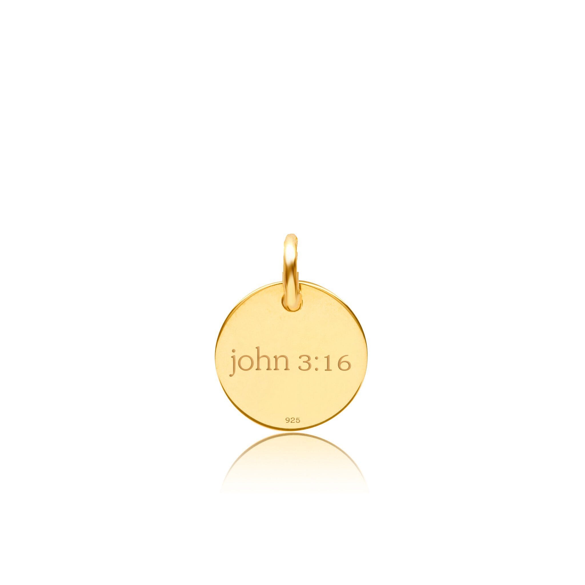 Engravable Cross Circle Tag