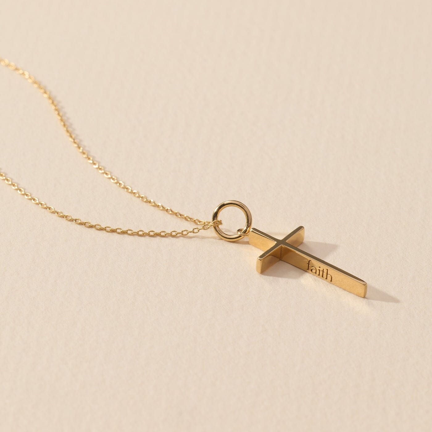 SRB Engravable Cross Necklace
