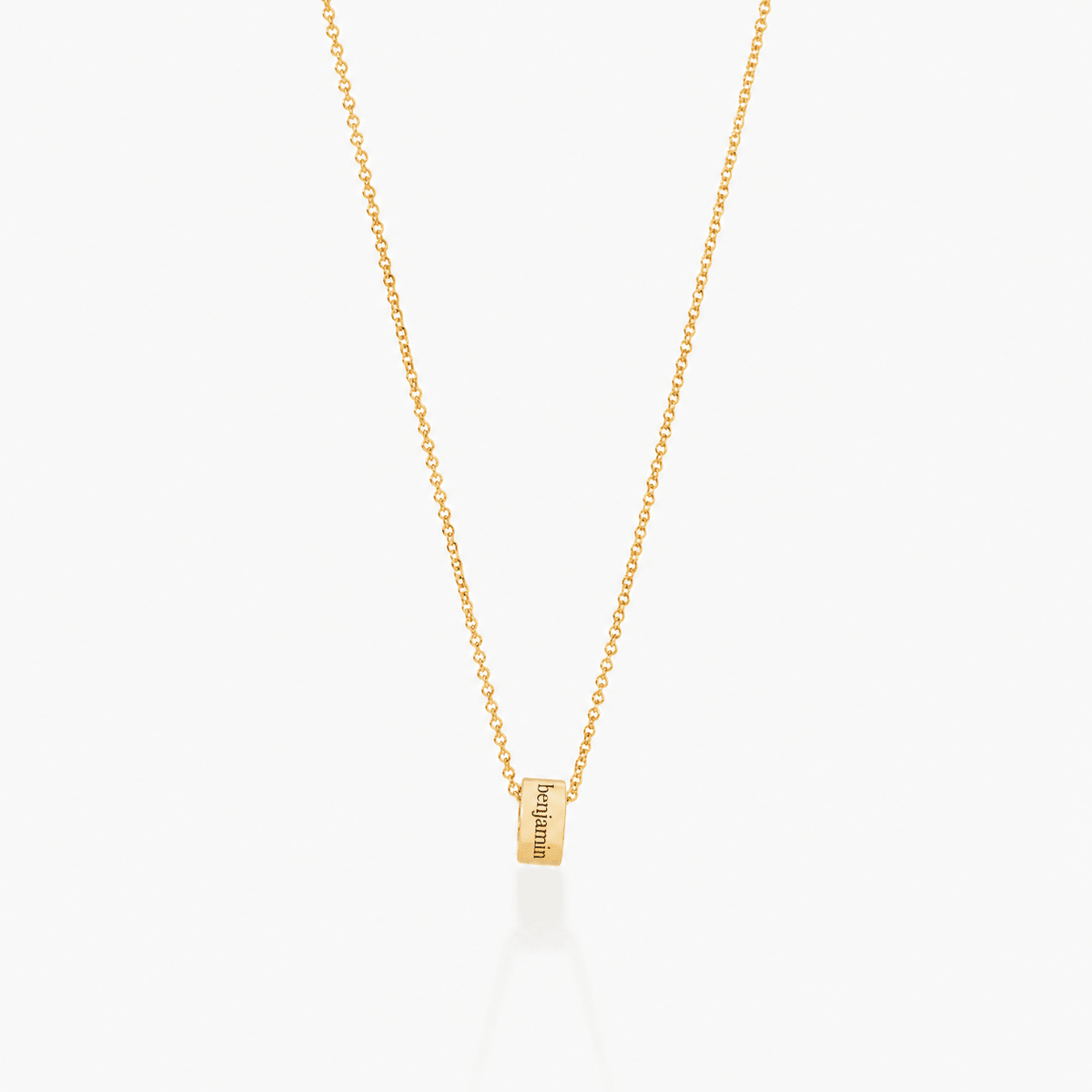 Engravable Sliding Ring Necklace