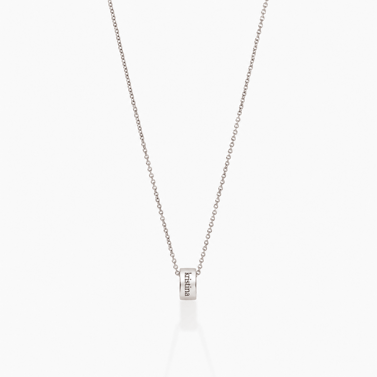 Engravable Sliding Ring Necklace