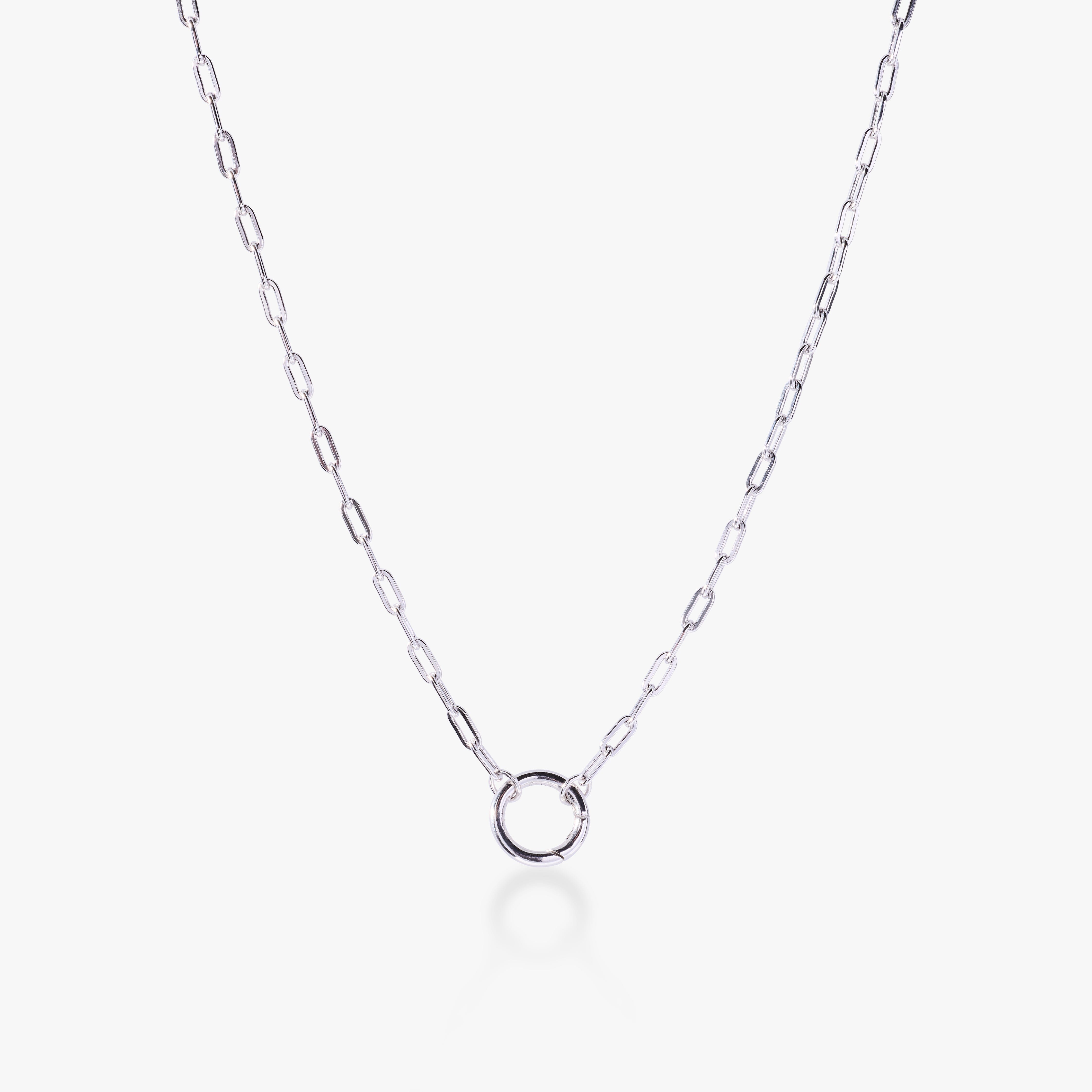 Front Clasp Paperclip Chain