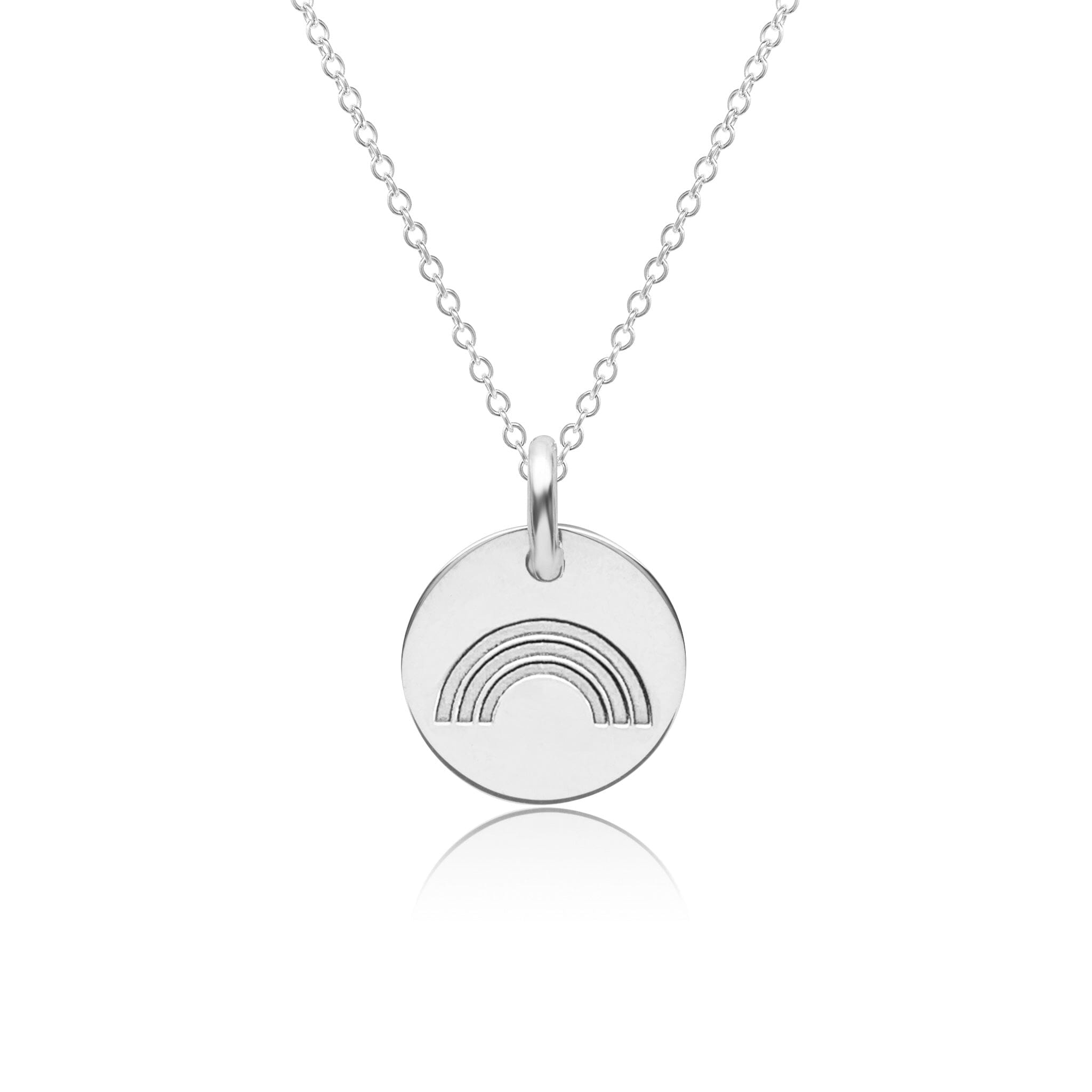 Rainbow Circle Necklace