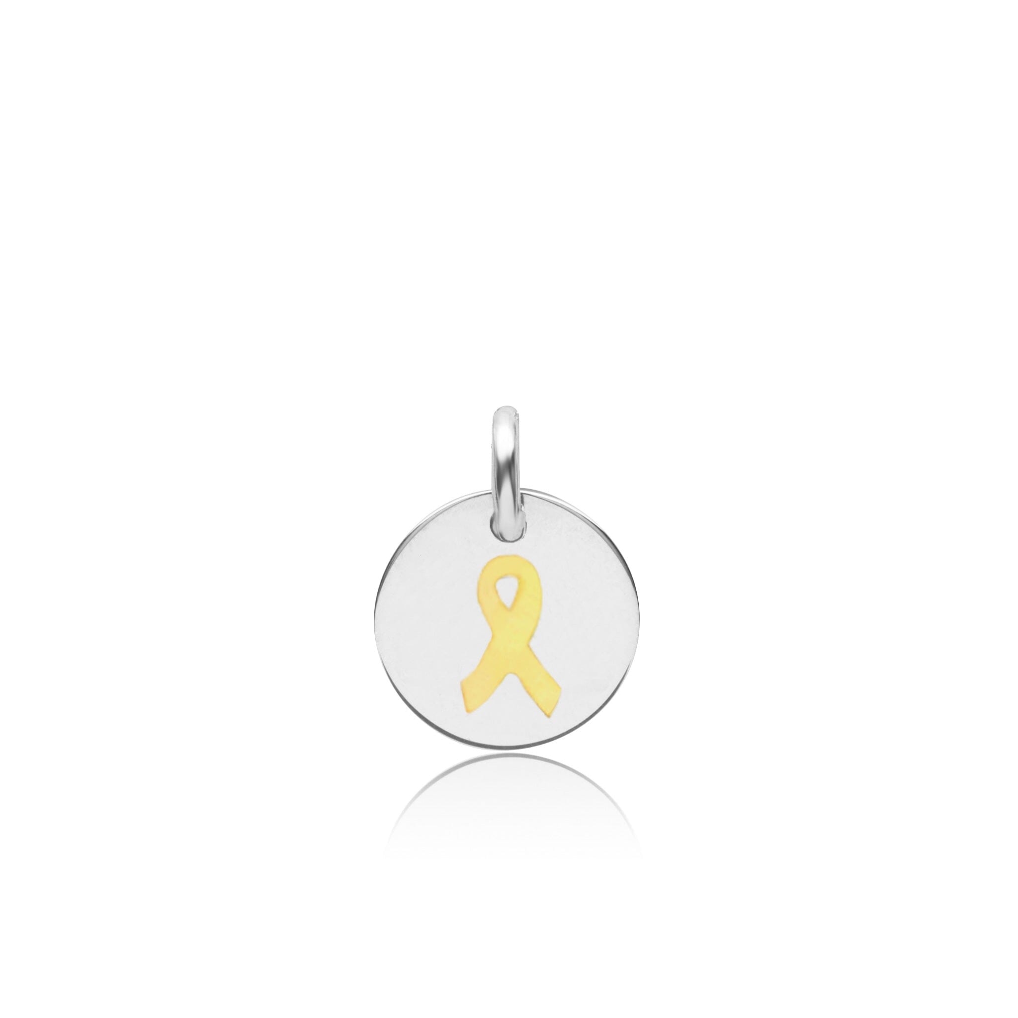 Childhood Cancer Ribbon Circle Tag