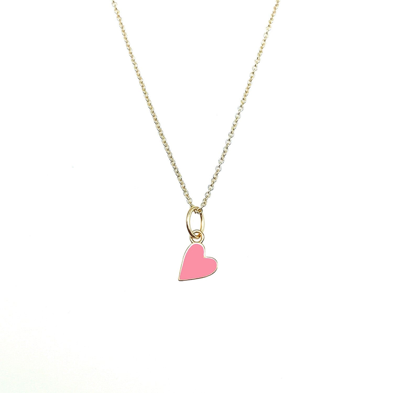 Solid Enamel Heart Necklace