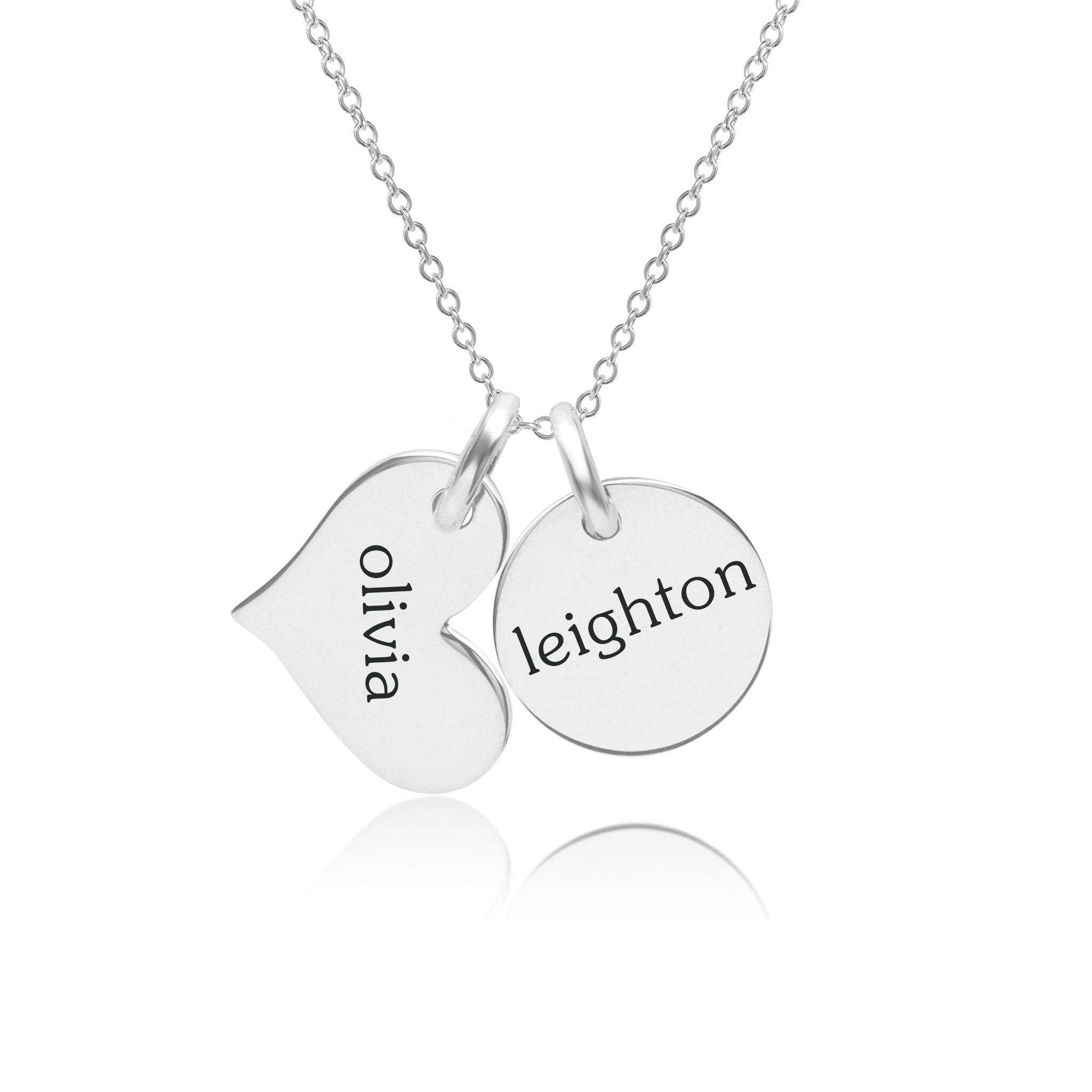 Circle & Heart Necklace