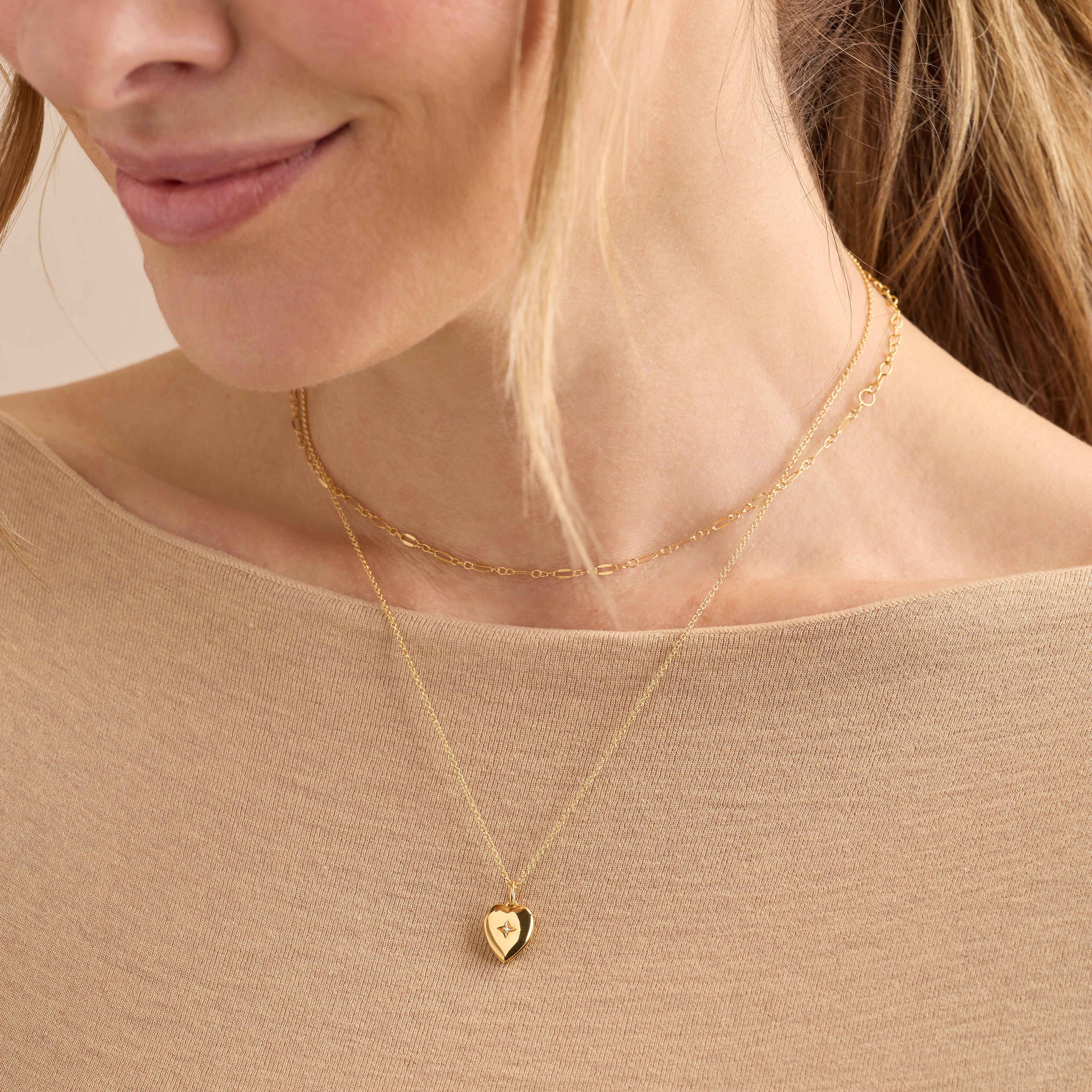 Heart Mini Locket Necklace