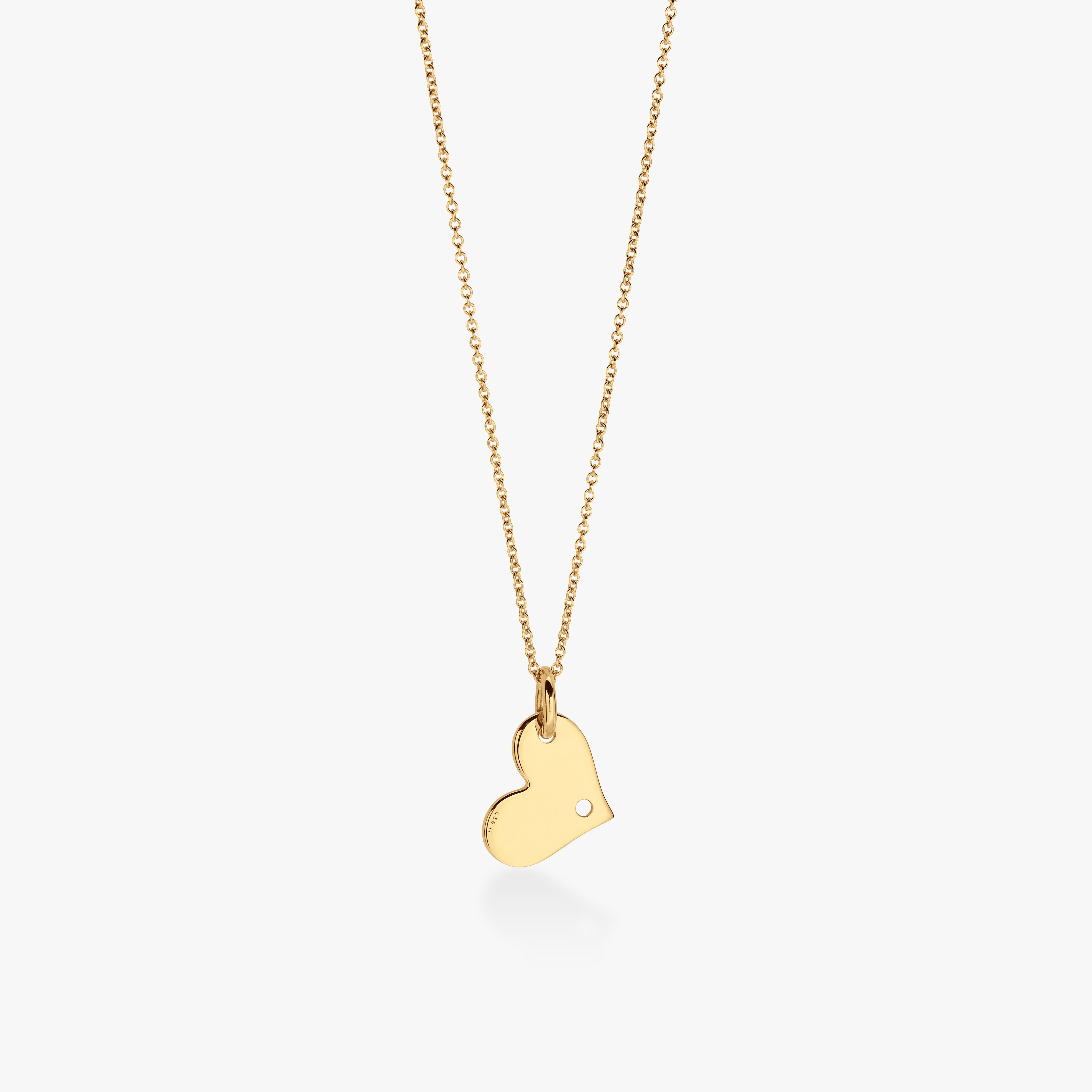 Heart Necklace with Birthstone