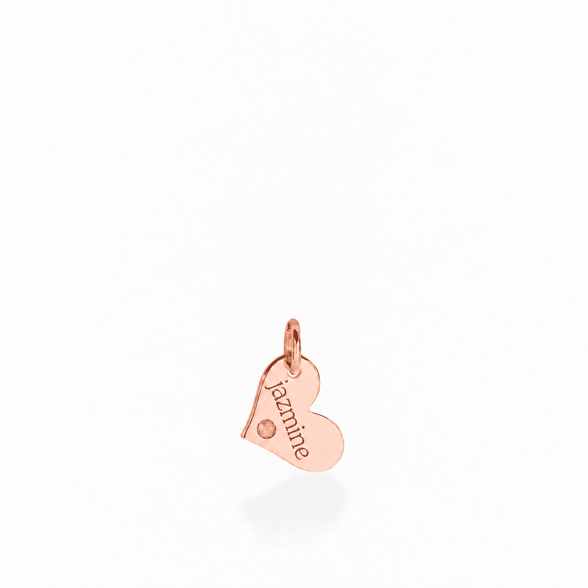 Heart Tag with Birthstone