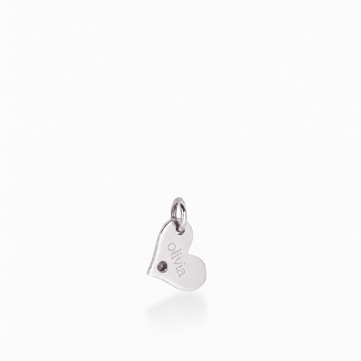 Heart Tag with Birthstone