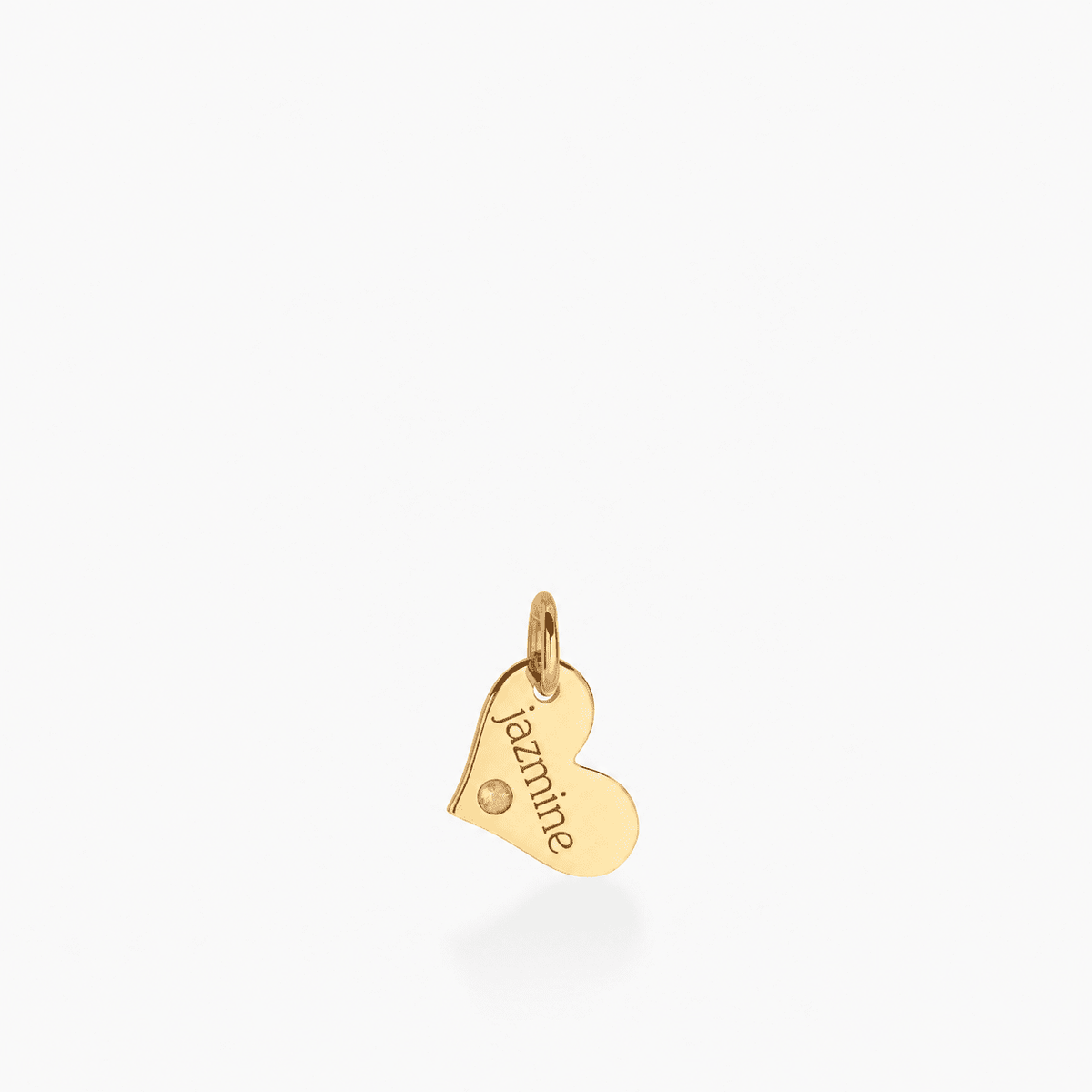 Heart Tag with Birthstone