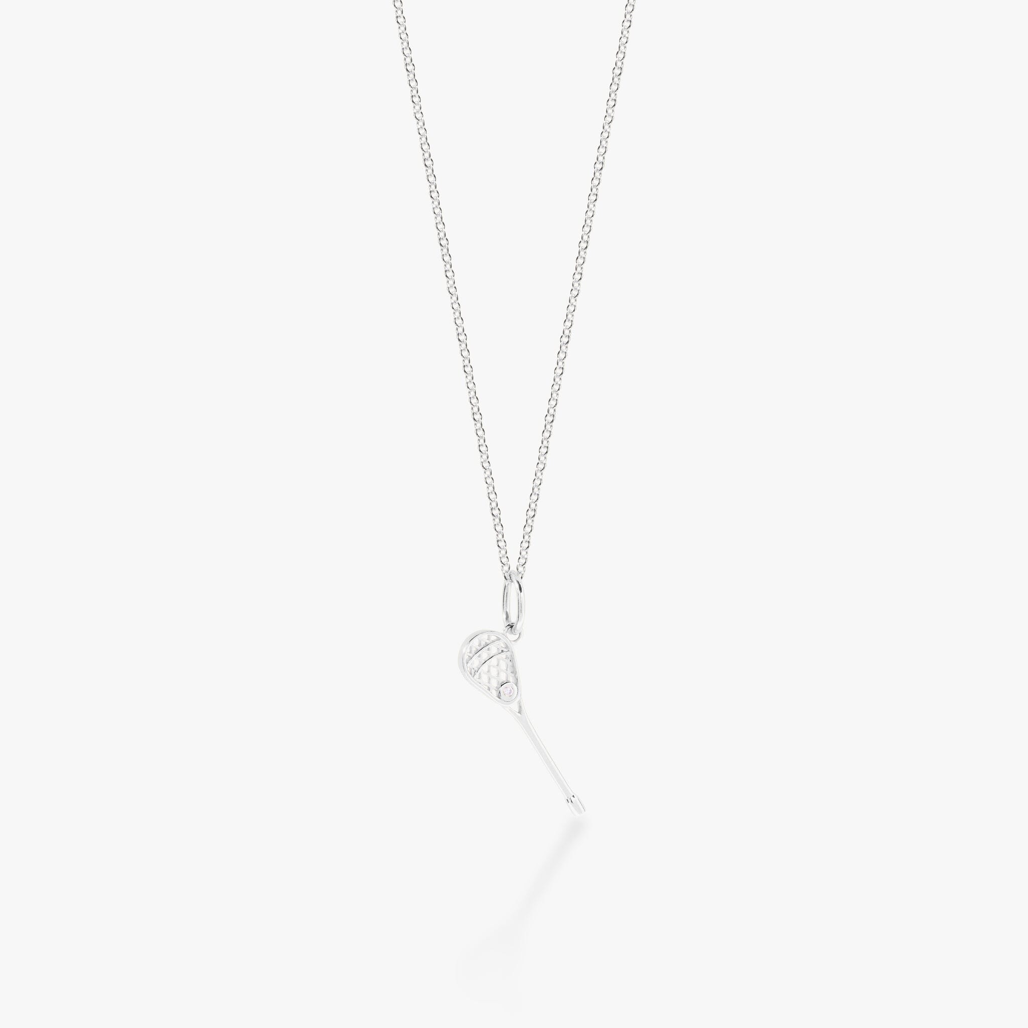 Lacrosse Charm Necklace