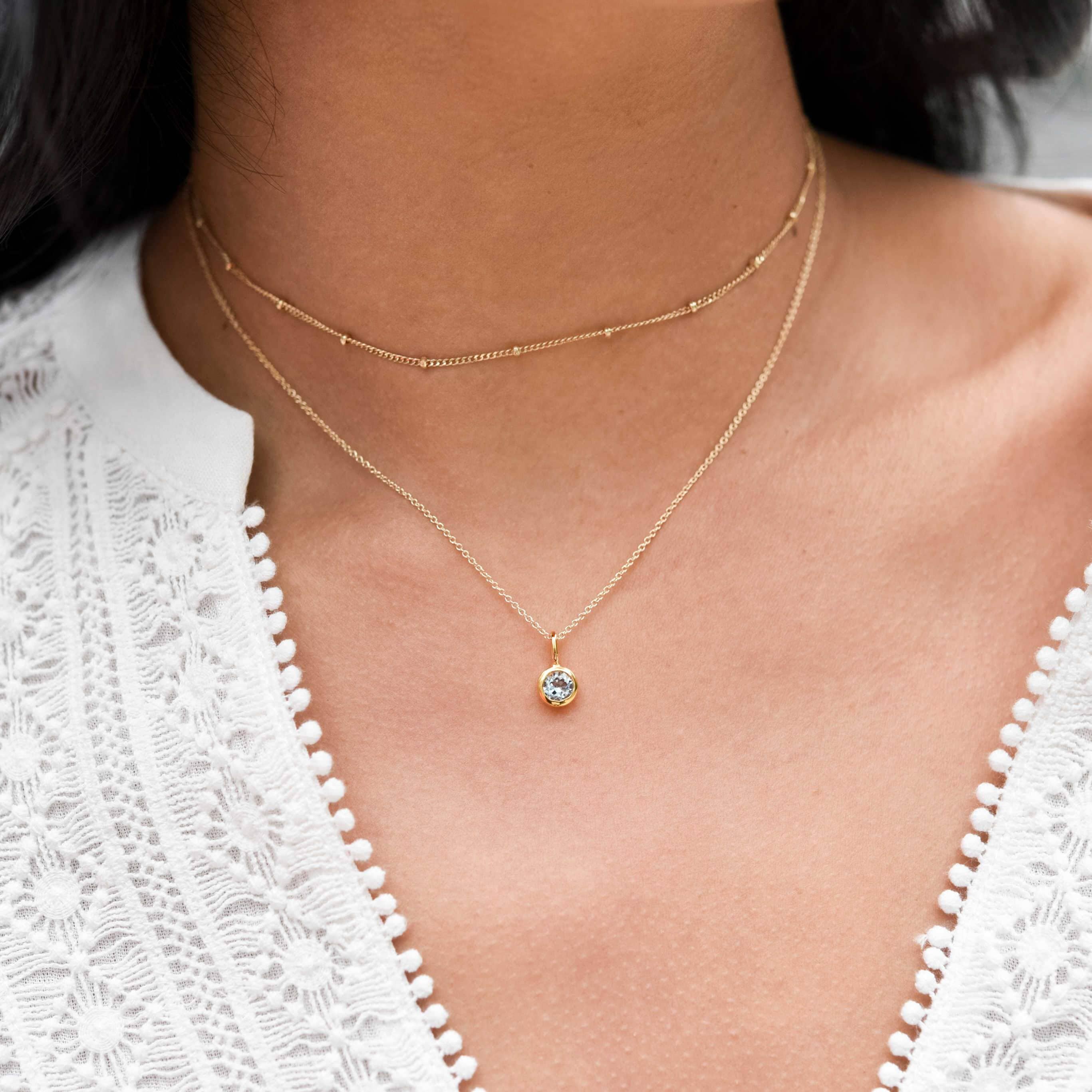 Birthstone Charm Necklace