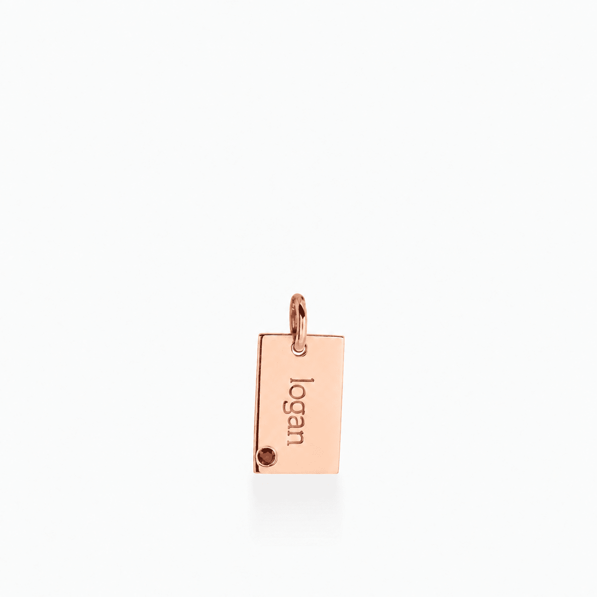 Mini Dog Tag with Birthstone