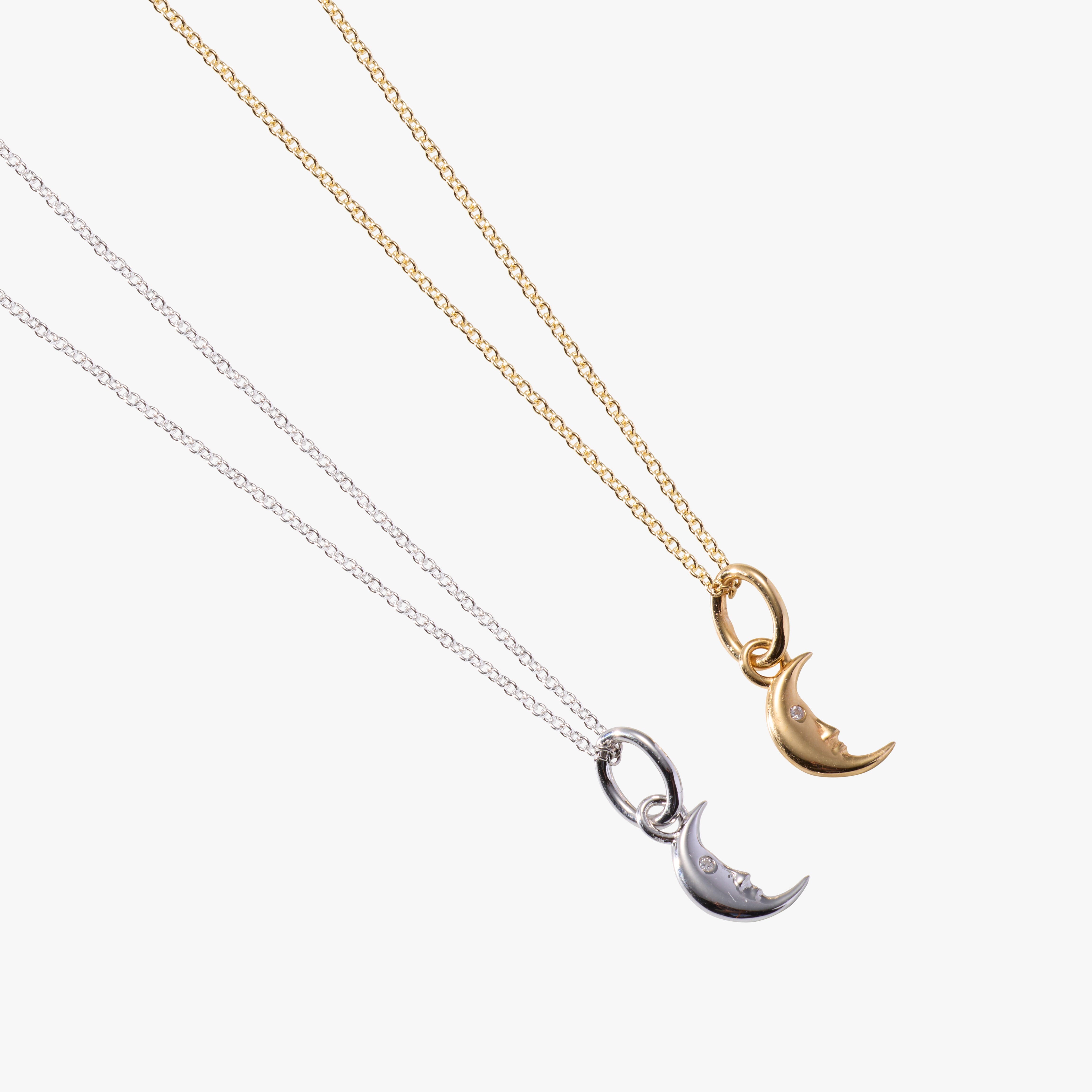 Moon Mini Charm Necklace