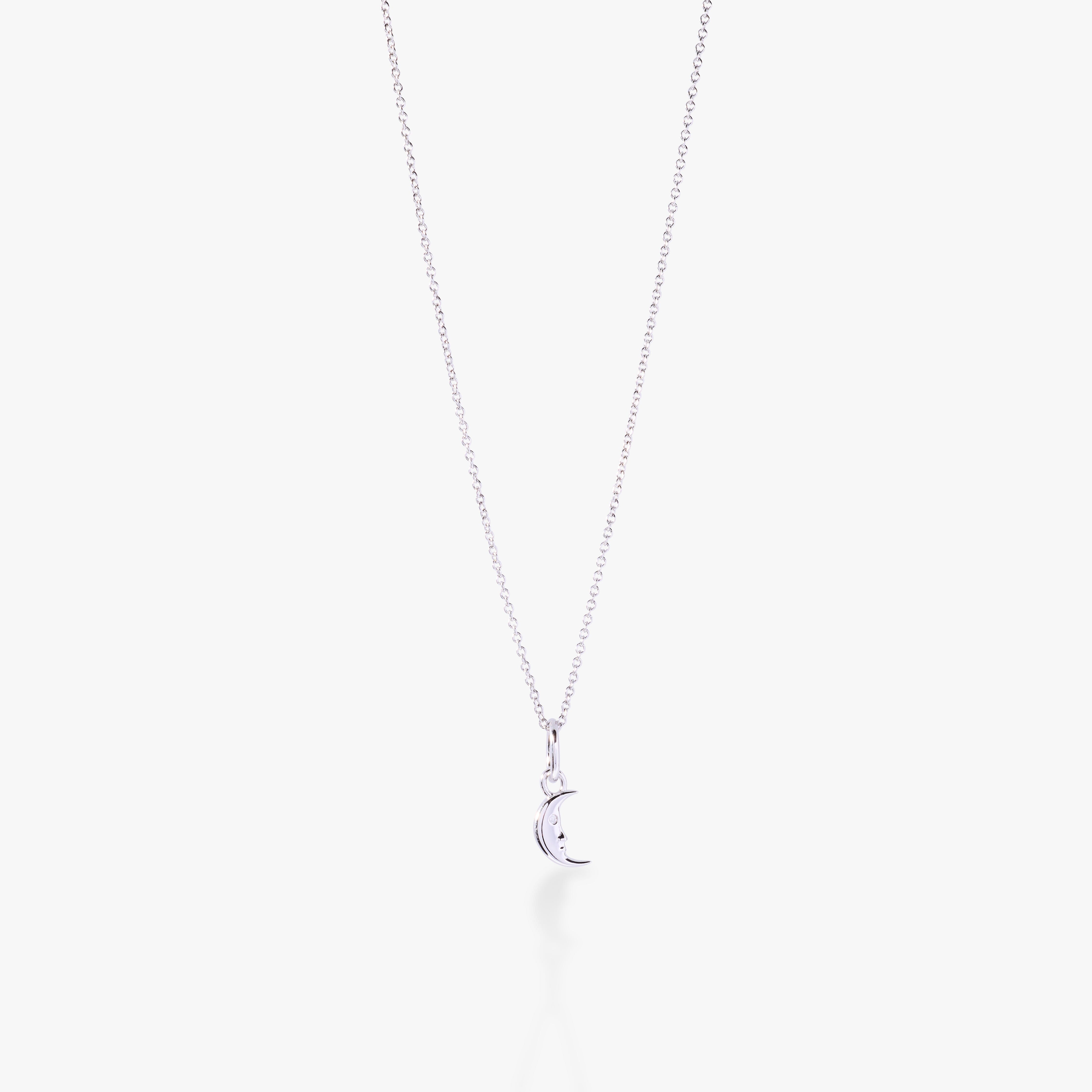 Moon Mini Charm Necklace
