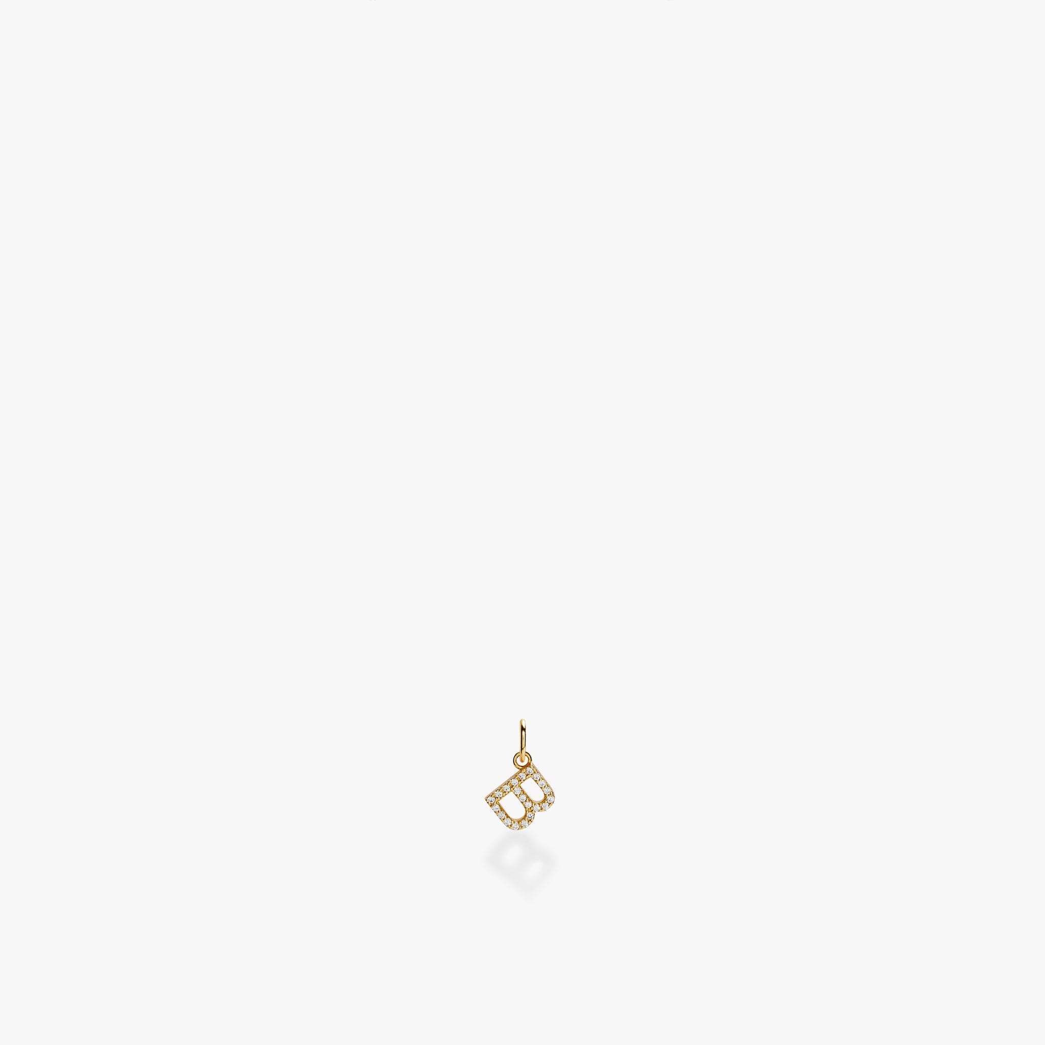 Mini Pavé Initial Charm
