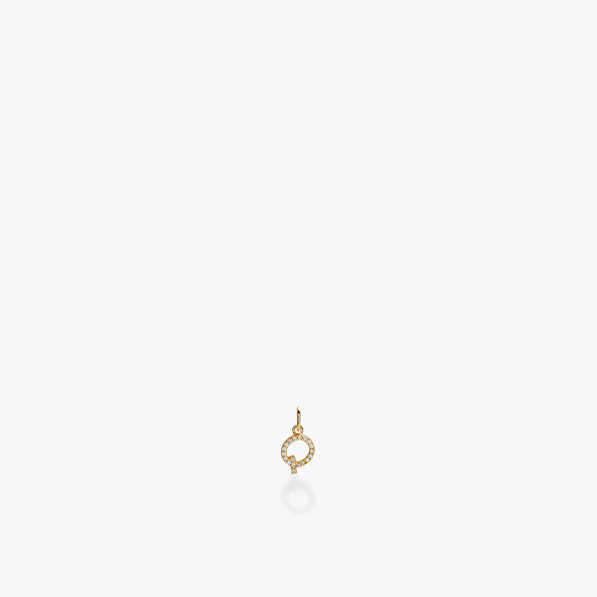 Mini Pavé Initial Charm