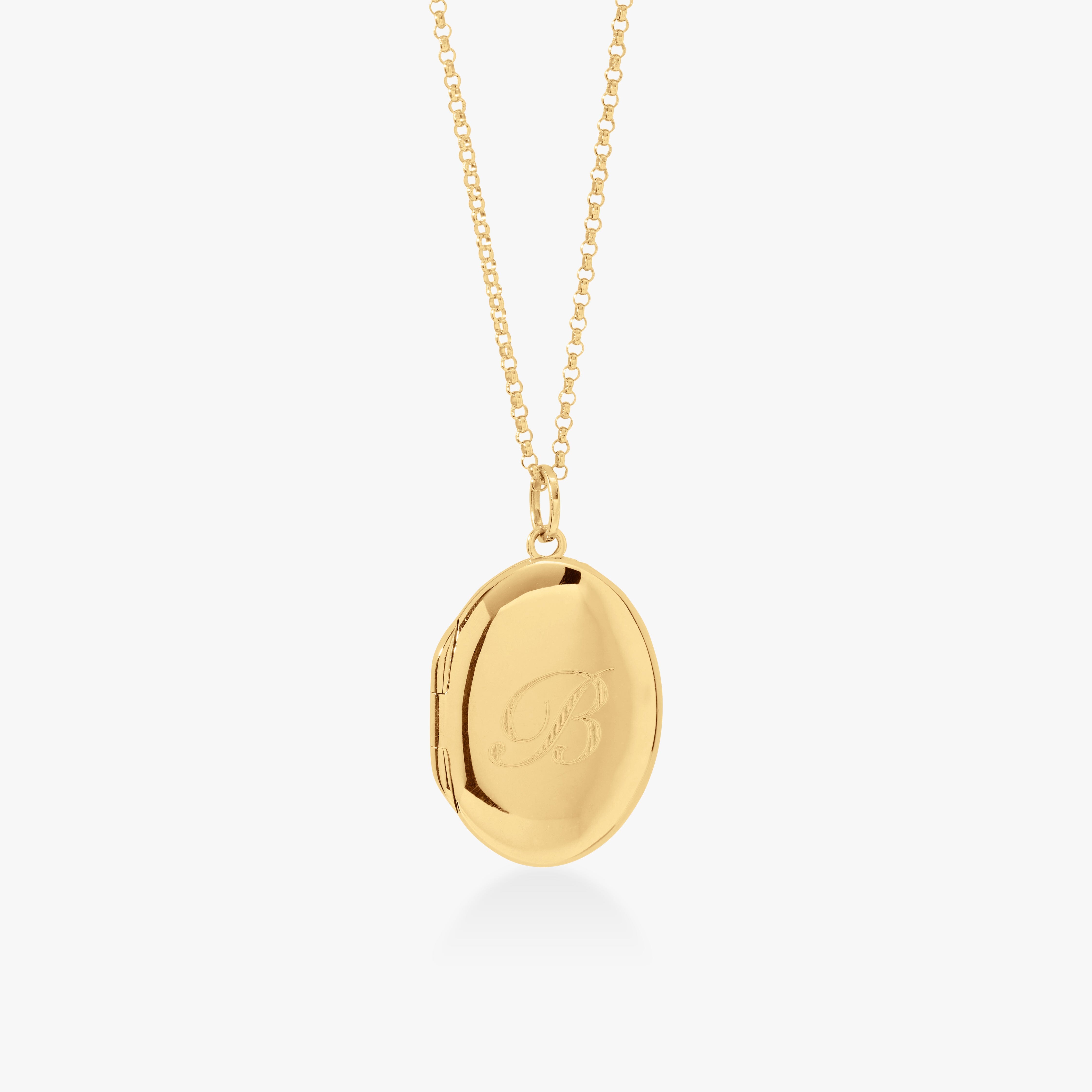 Oval Locket Necklace