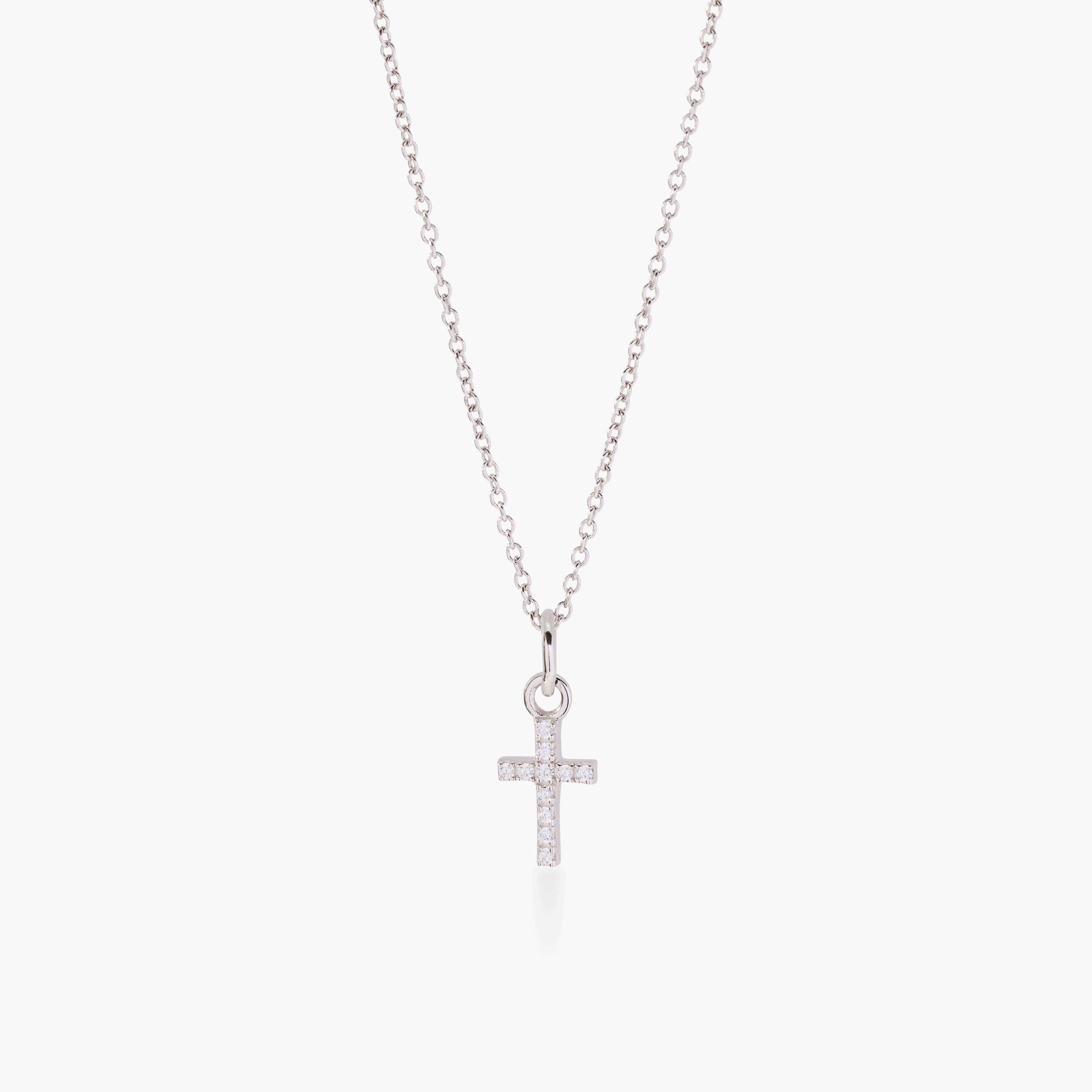 Pavé Cross Necklace