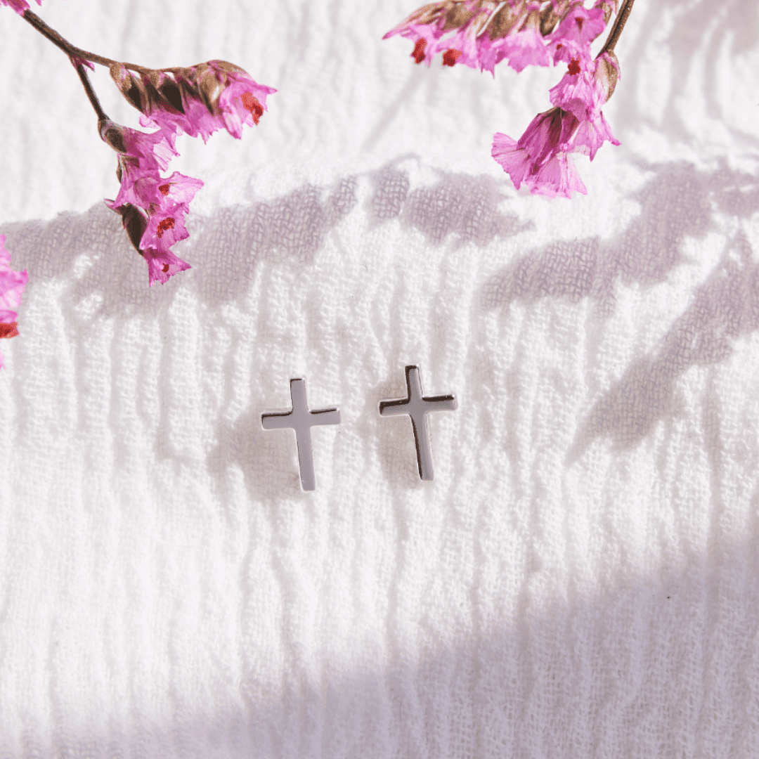 Cross Stud Earrings