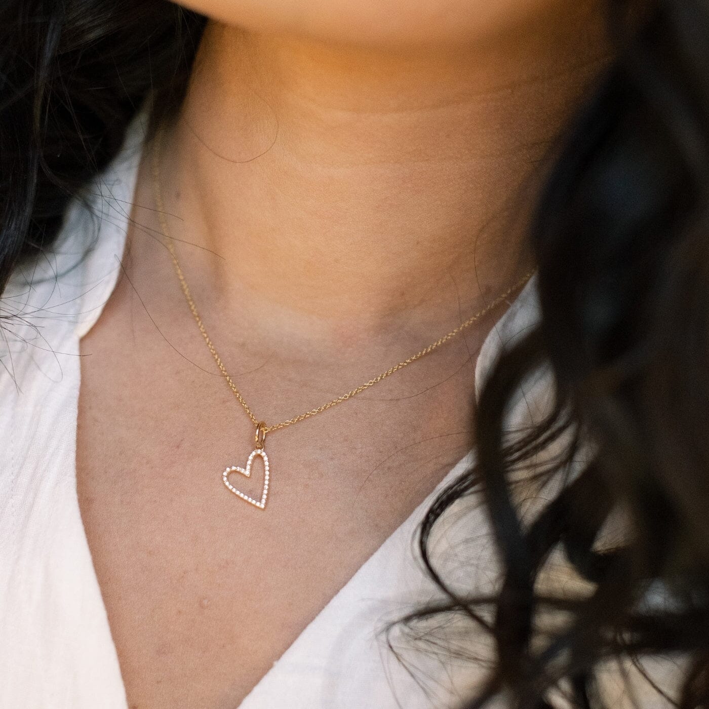 SRB Pavé Heart Charm
