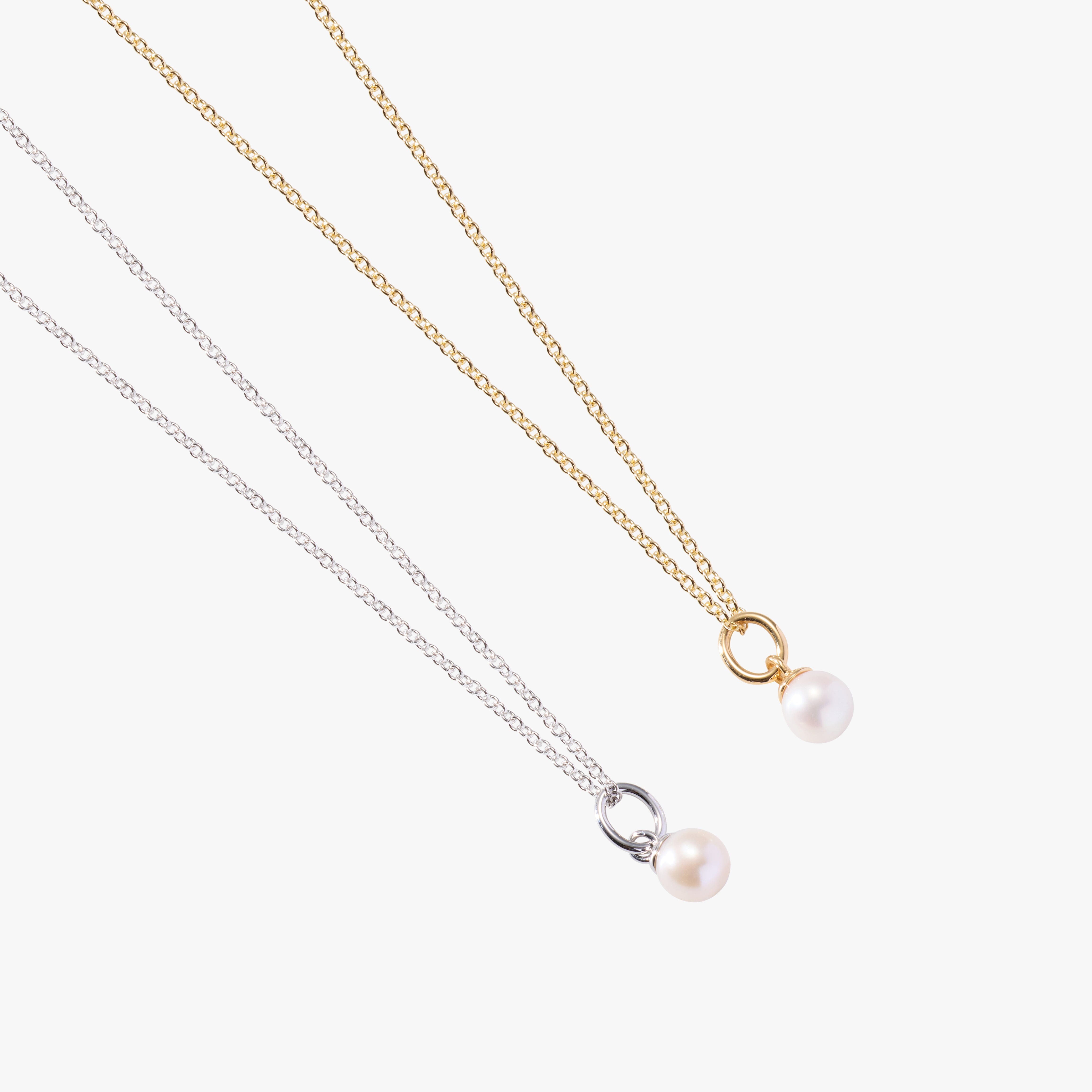 Pearl Mini Charm Necklace